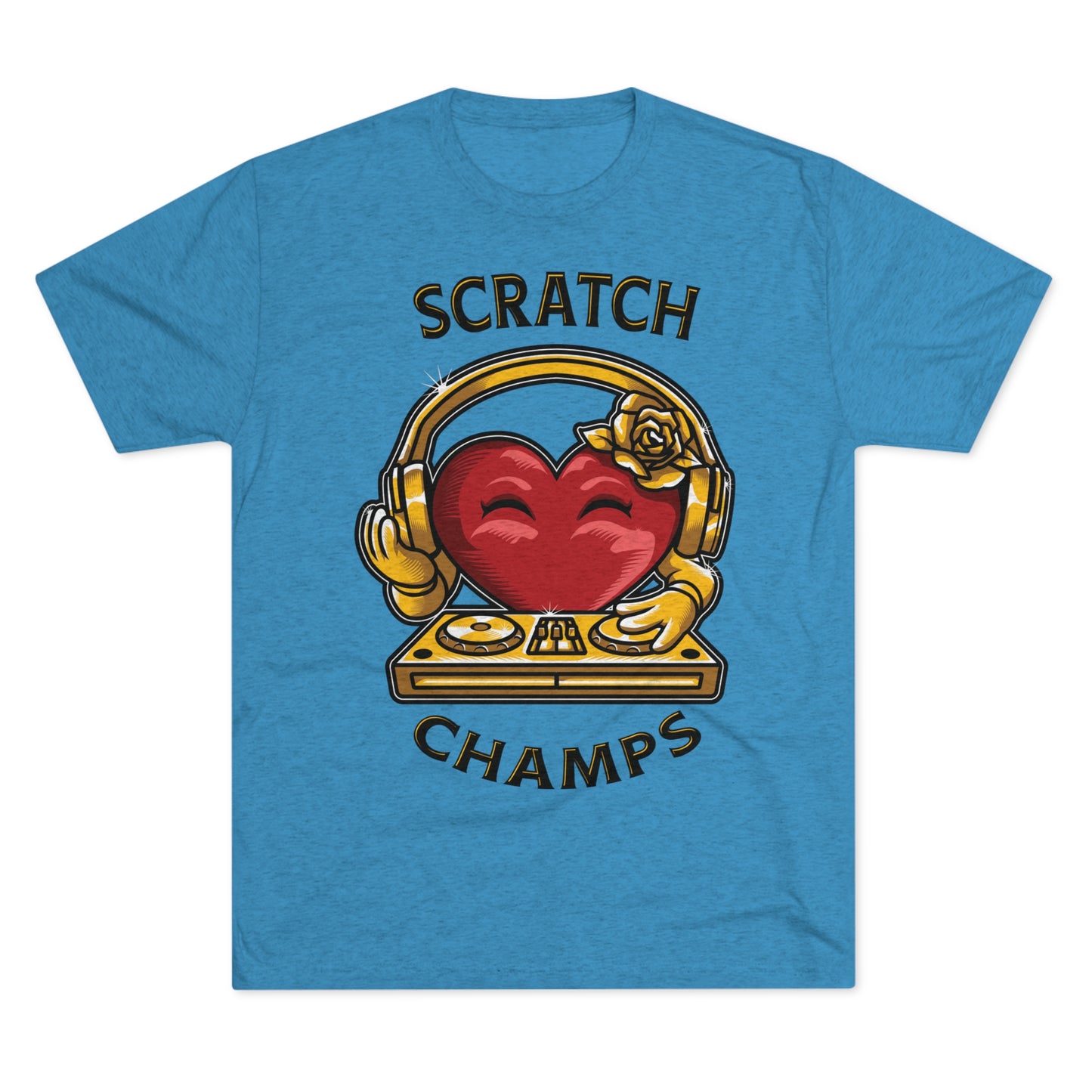 SCRATCH CHAMPS - PREMIUM SOFT - Unisex Tri-Blend Crew Tee (Next Level 6010)
