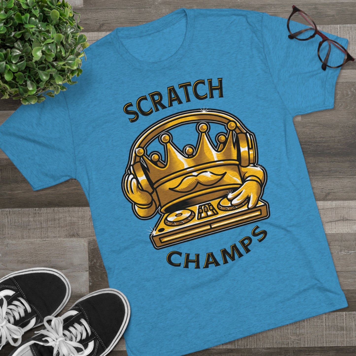SCRATCH CHAMPS - PREMIUM SOFT - Unisex Tri-Blend Crew Tee (Next Level 6010)