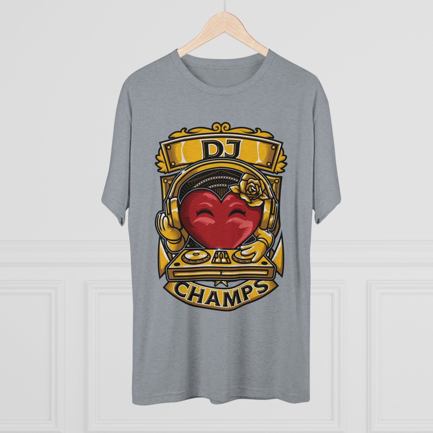 DJ CHAMPS - PREMIUM SOFT - Unisex Tri-Blend Crew Tee (Next Level 6010)