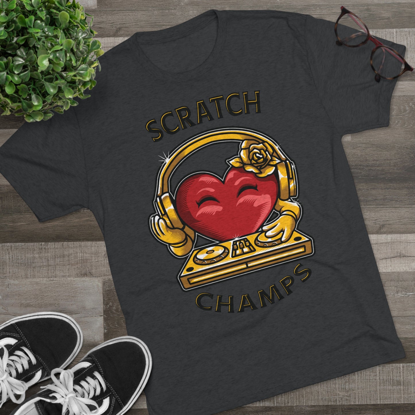 SCRATCH CHAMPS - PREMIUM SOFT - Unisex Tri-Blend Crew Tee (Next Level 6010)