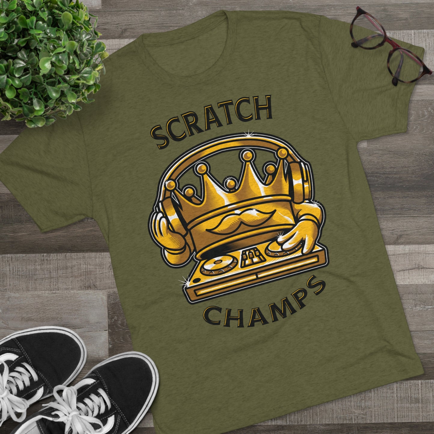 SCRATCH CHAMPS - PREMIUM SOFT - Unisex Tri-Blend Crew Tee (Next Level 6010)