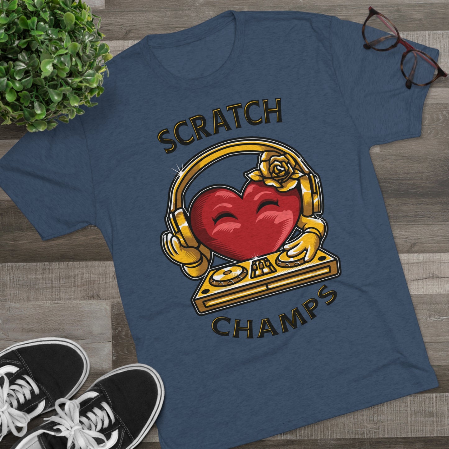 SCRATCH CHAMPS - PREMIUM SOFT - Unisex Tri-Blend Crew Tee (Next Level 6010)