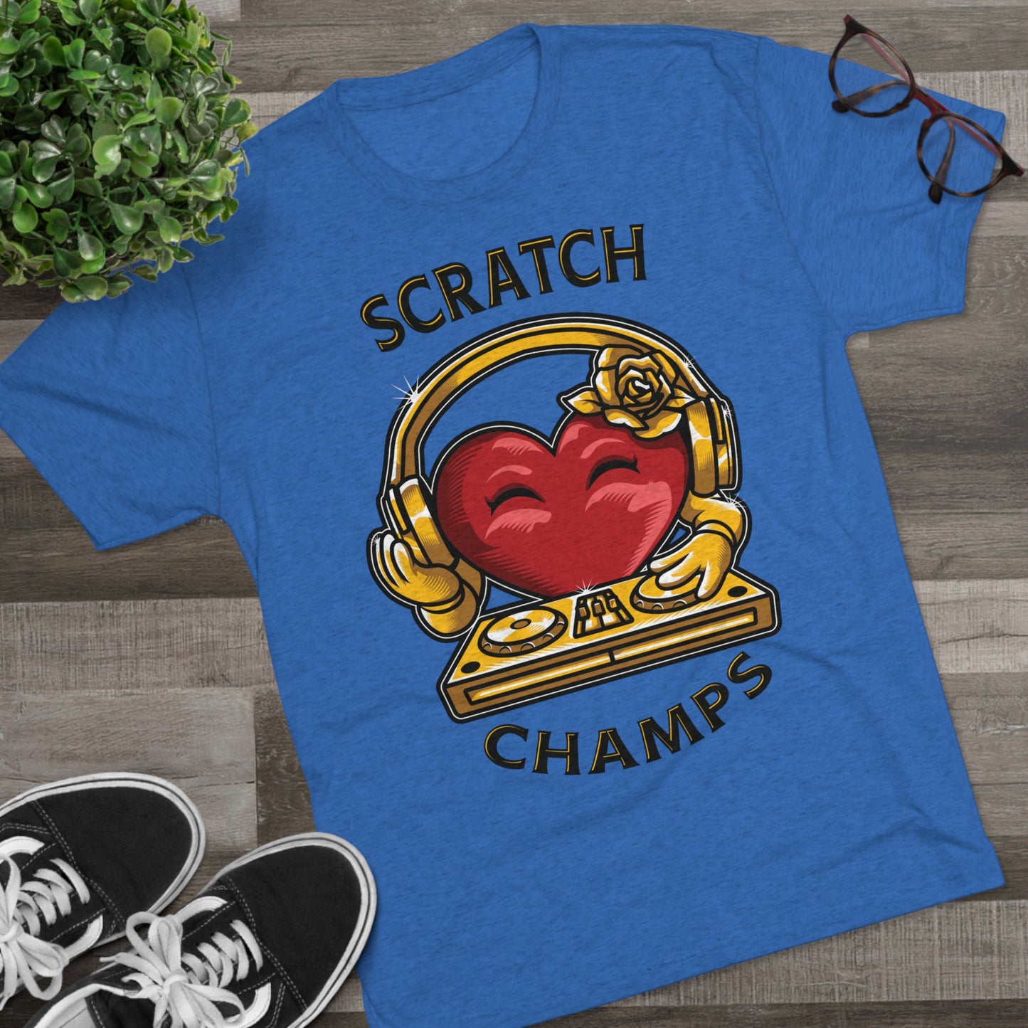 SCRATCH CHAMPS - PREMIUM SOFT - Unisex Tri-Blend Crew Tee (Next Level 6010)