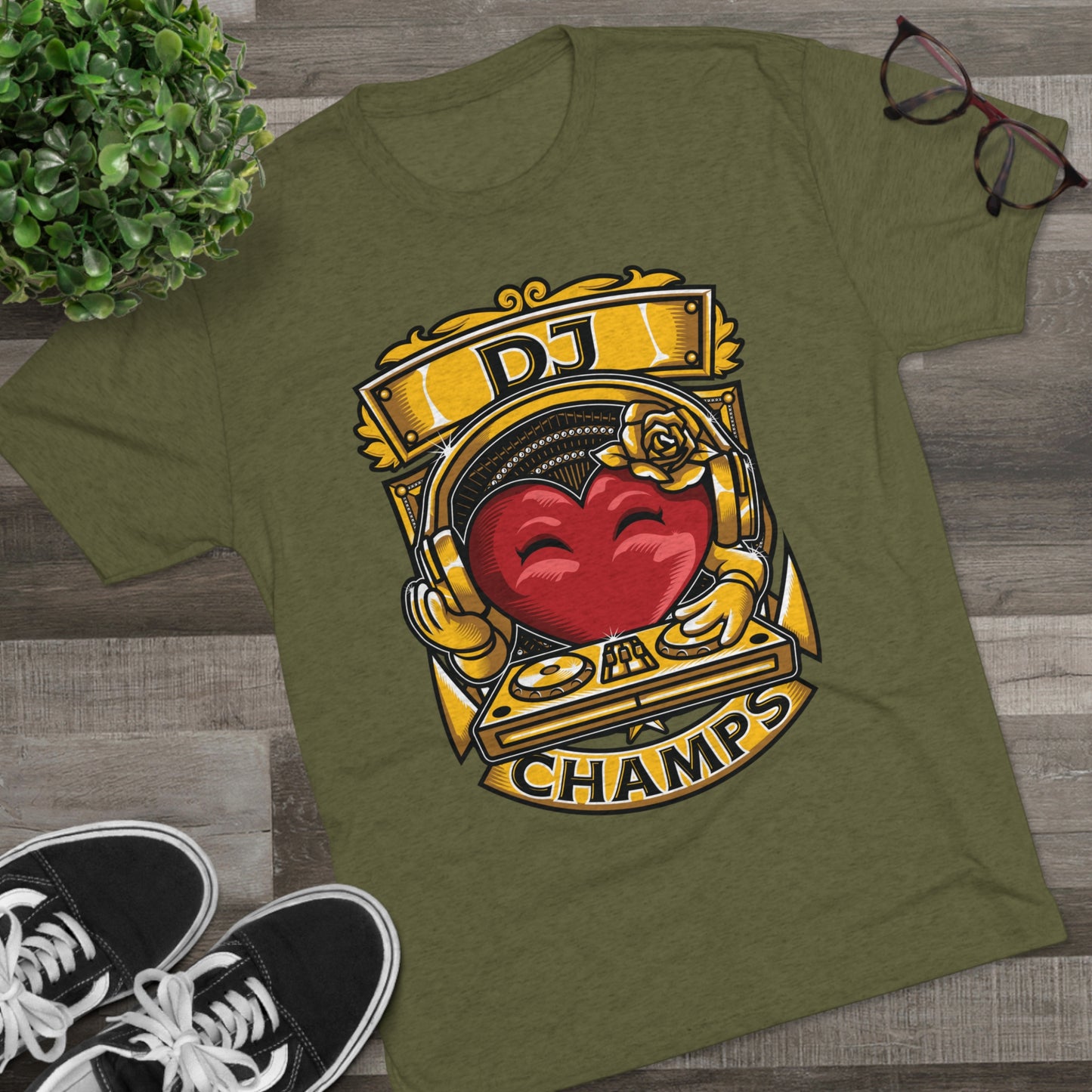 DJ CHAMPS - PREMIUM SOFT - Unisex Tri-Blend Crew Tee (Next Level 6010)