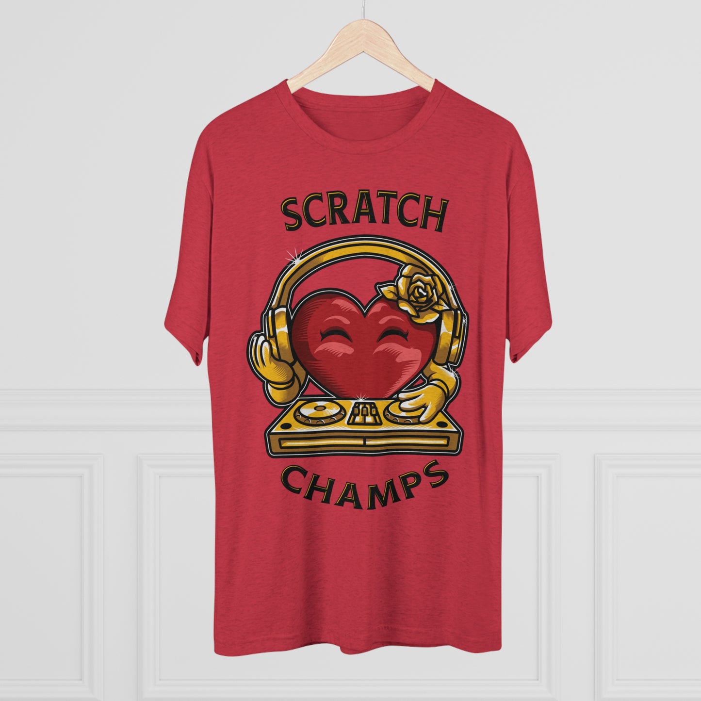 SCRATCH CHAMPS - PREMIUM SOFT - Unisex Tri-Blend Crew Tee (Next Level 6010)