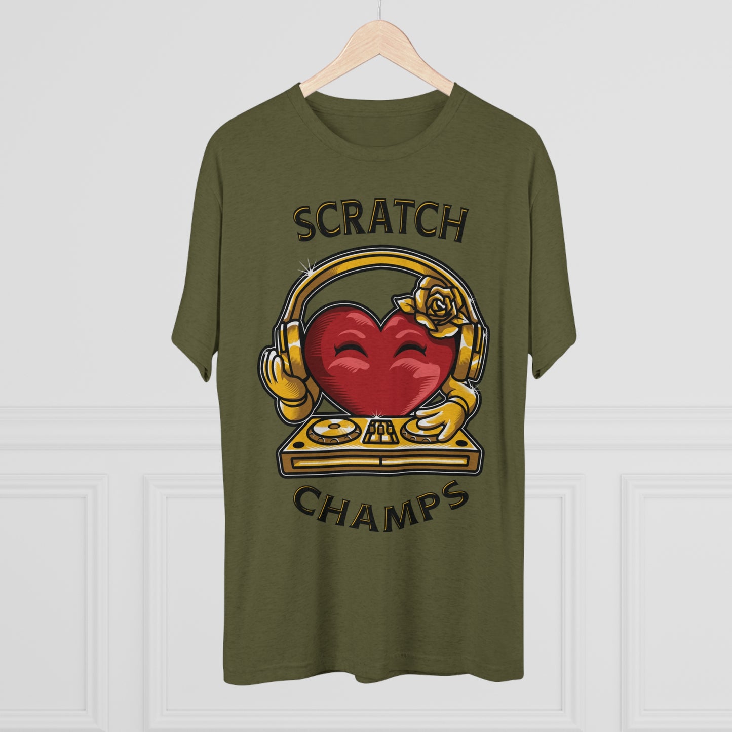 SCRATCH CHAMPS - PREMIUM SOFT - Unisex Tri-Blend Crew Tee (Next Level 6010)