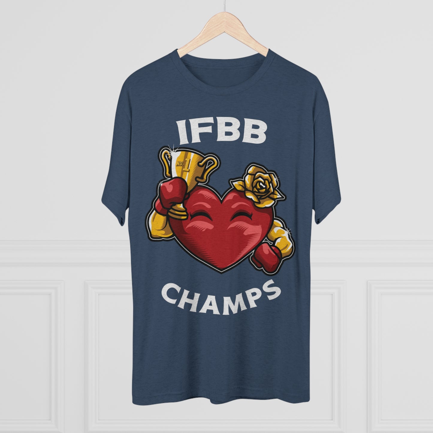 IFBB CHAMPS - PREMIUM SOFT - Unisex Tri-Blend Crew Tee (Next Level 6010)