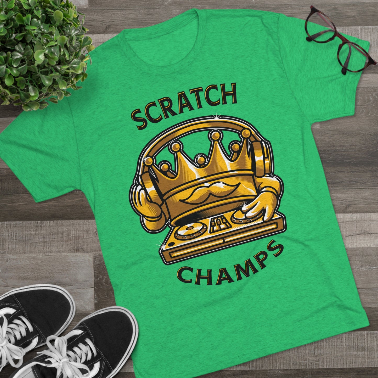 SCRATCH CHAMPS - PREMIUM SOFT - Unisex Tri-Blend Crew Tee (Next Level 6010)
