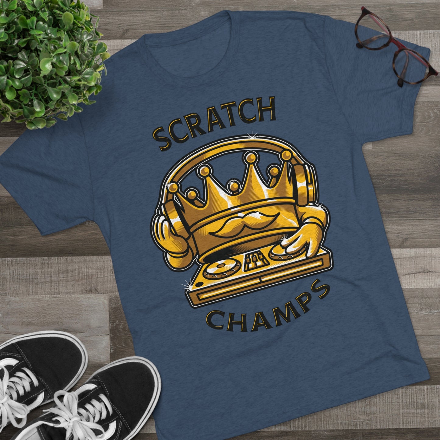 SCRATCH CHAMPS - PREMIUM SOFT - Unisex Tri-Blend Crew Tee (Next Level 6010)