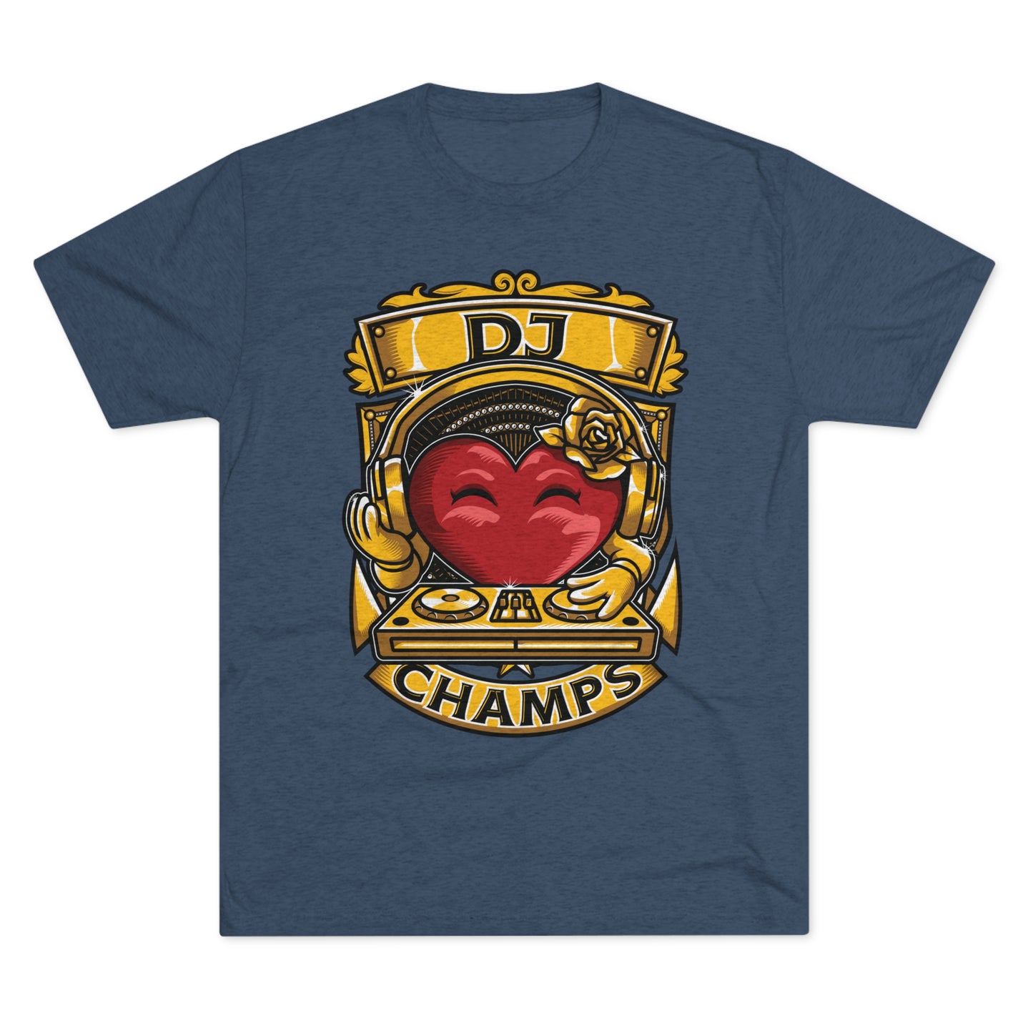 DJ CHAMPS - PREMIUM SOFT - Unisex Tri-Blend Crew Tee (Next Level 6010)