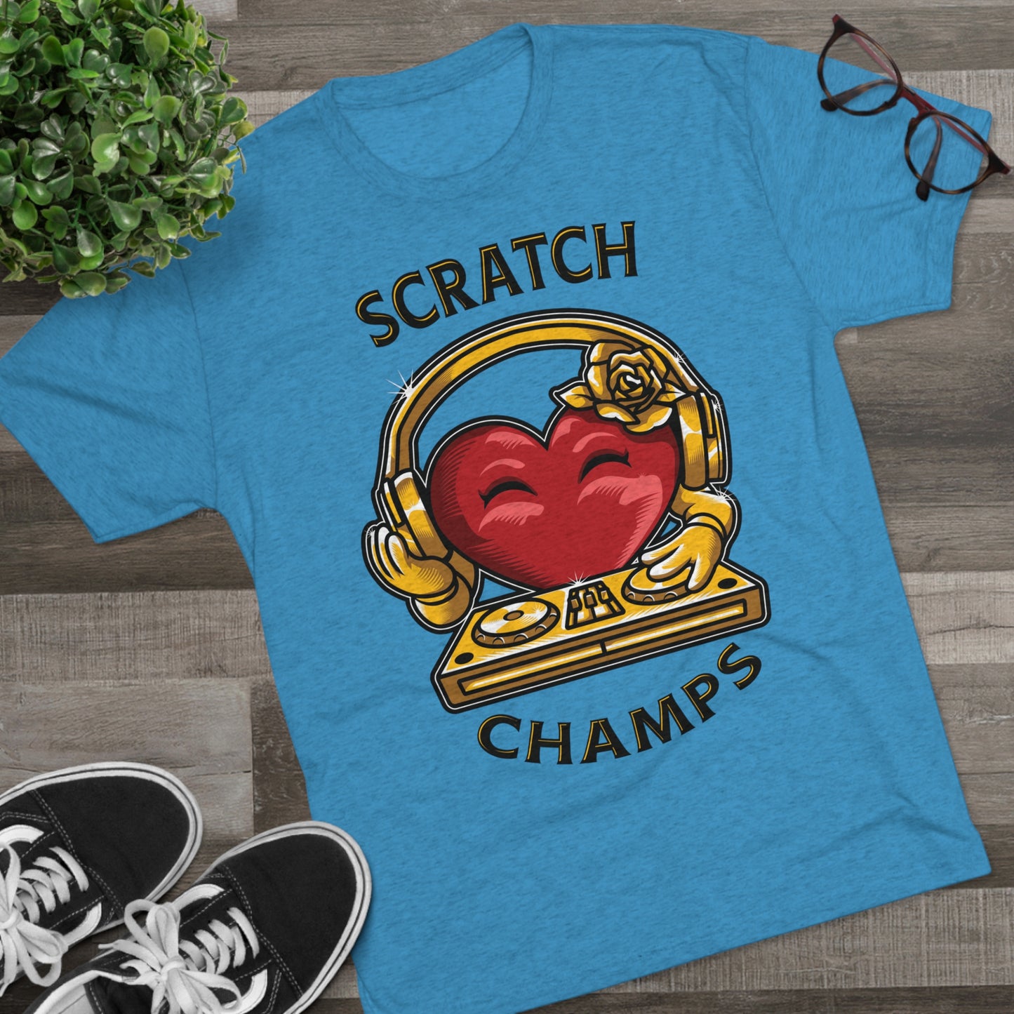 SCRATCH CHAMPS - PREMIUM SOFT - Unisex Tri-Blend Crew Tee (Next Level 6010)