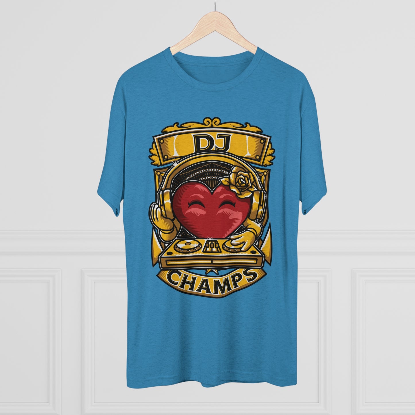 DJ CHAMPS - PREMIUM SOFT - Unisex Tri-Blend Crew Tee (Next Level 6010)