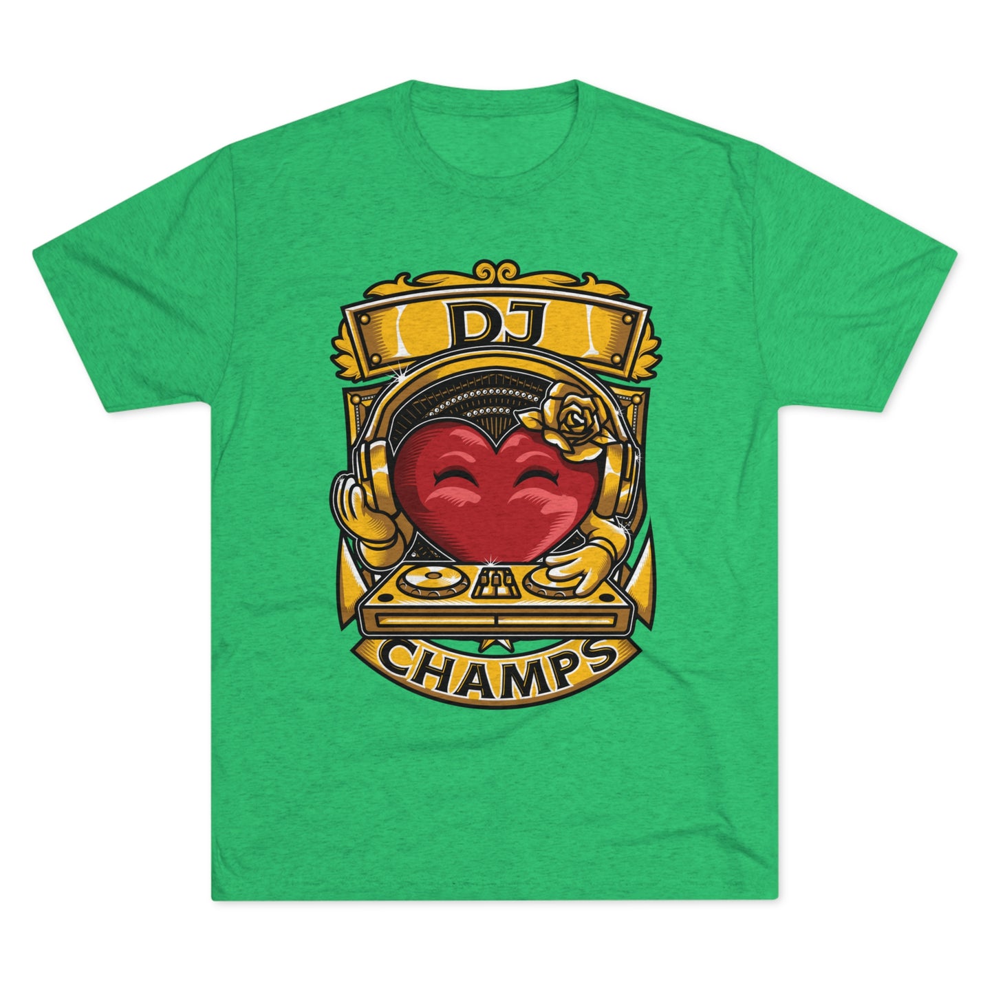 DJ CHAMPS - PREMIUM SOFT - Unisex Tri-Blend Crew Tee (Next Level 6010)