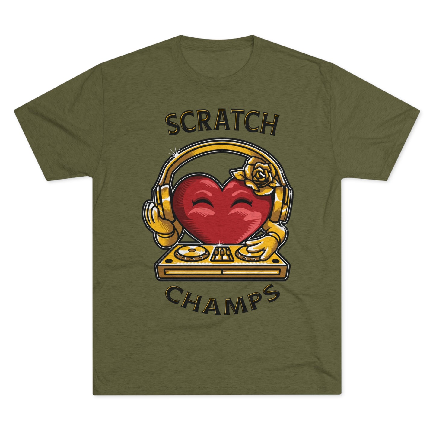 SCRATCH CHAMPS - PREMIUM SOFT - Unisex Tri-Blend Crew Tee (Next Level 6010)
