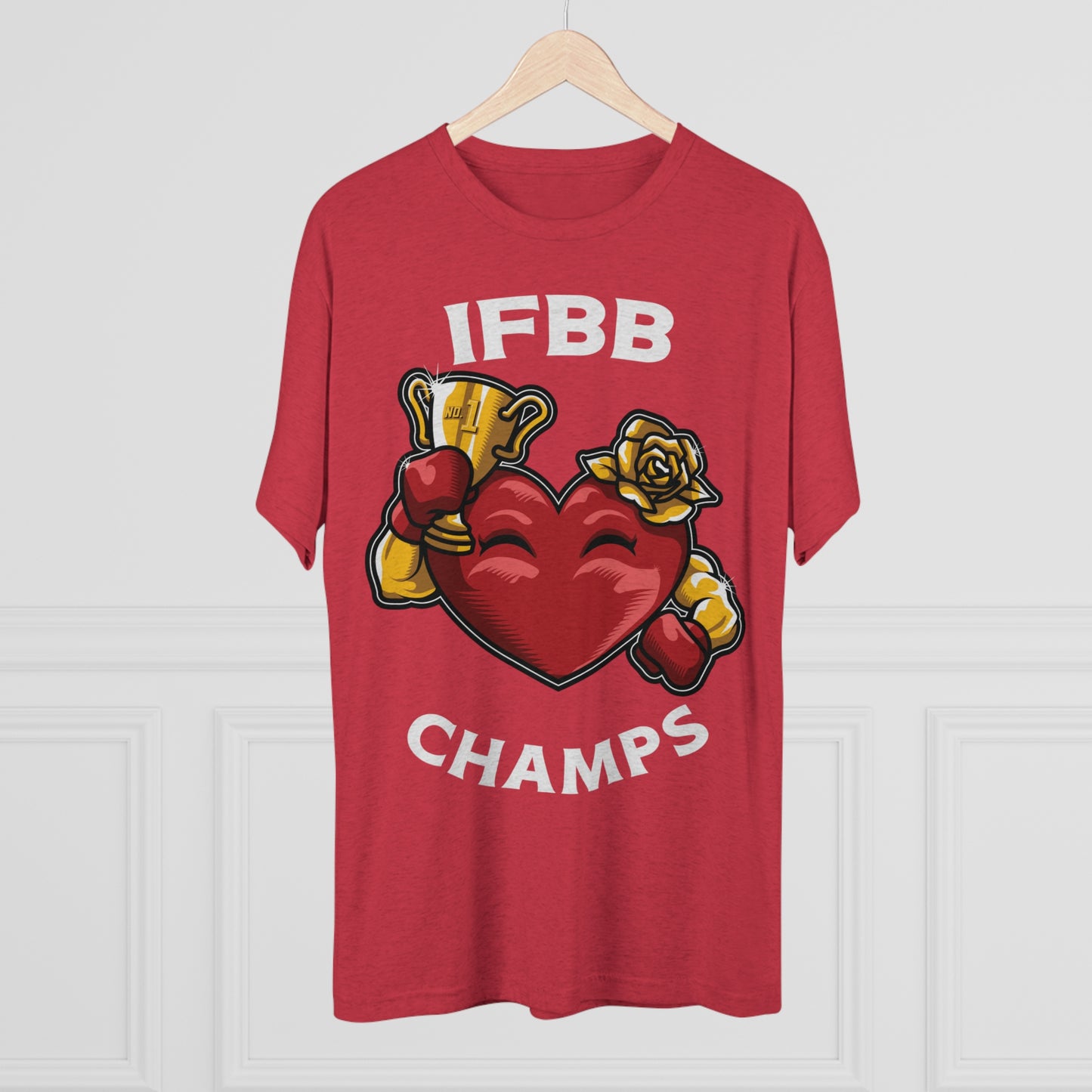 IFBB CHAMPS - PREMIUM SOFT - Unisex Tri-Blend Crew Tee (Next Level 6010)