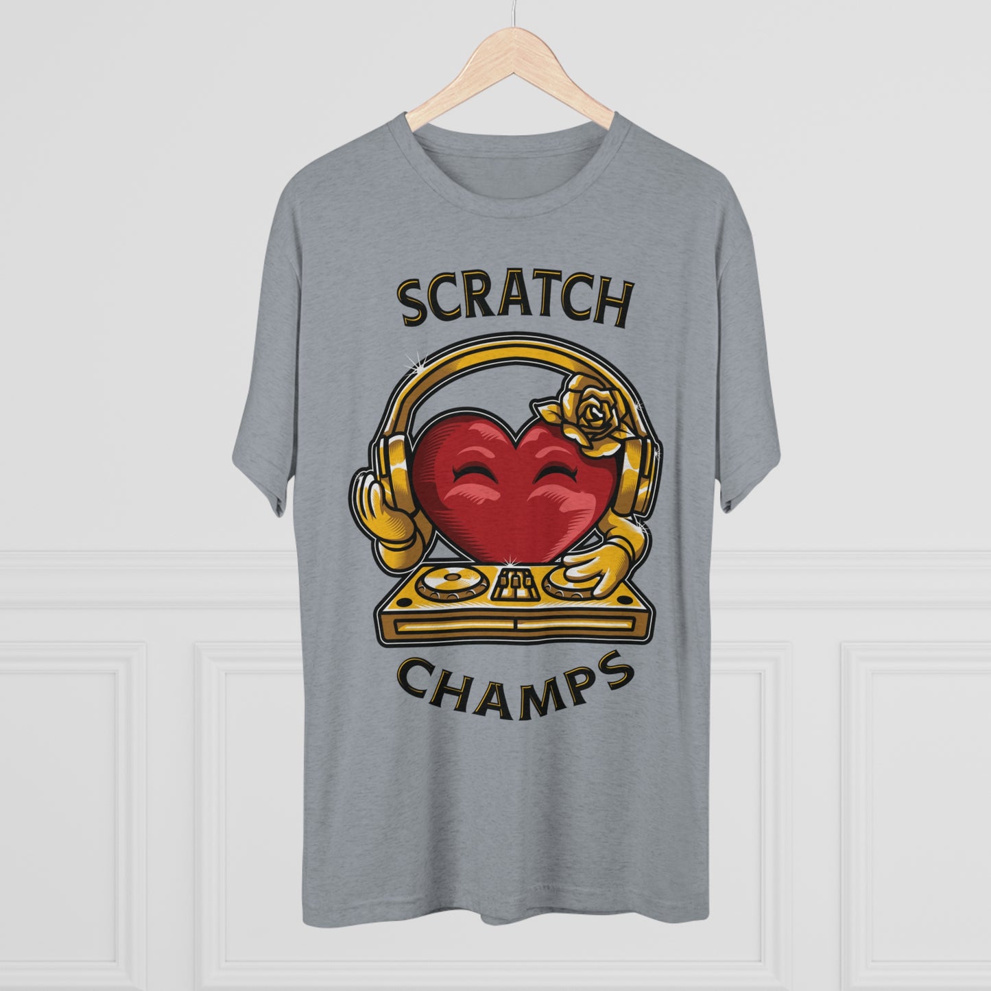 SCRATCH CHAMPS - PREMIUM SOFT - Unisex Tri-Blend Crew Tee (Next Level 6010)