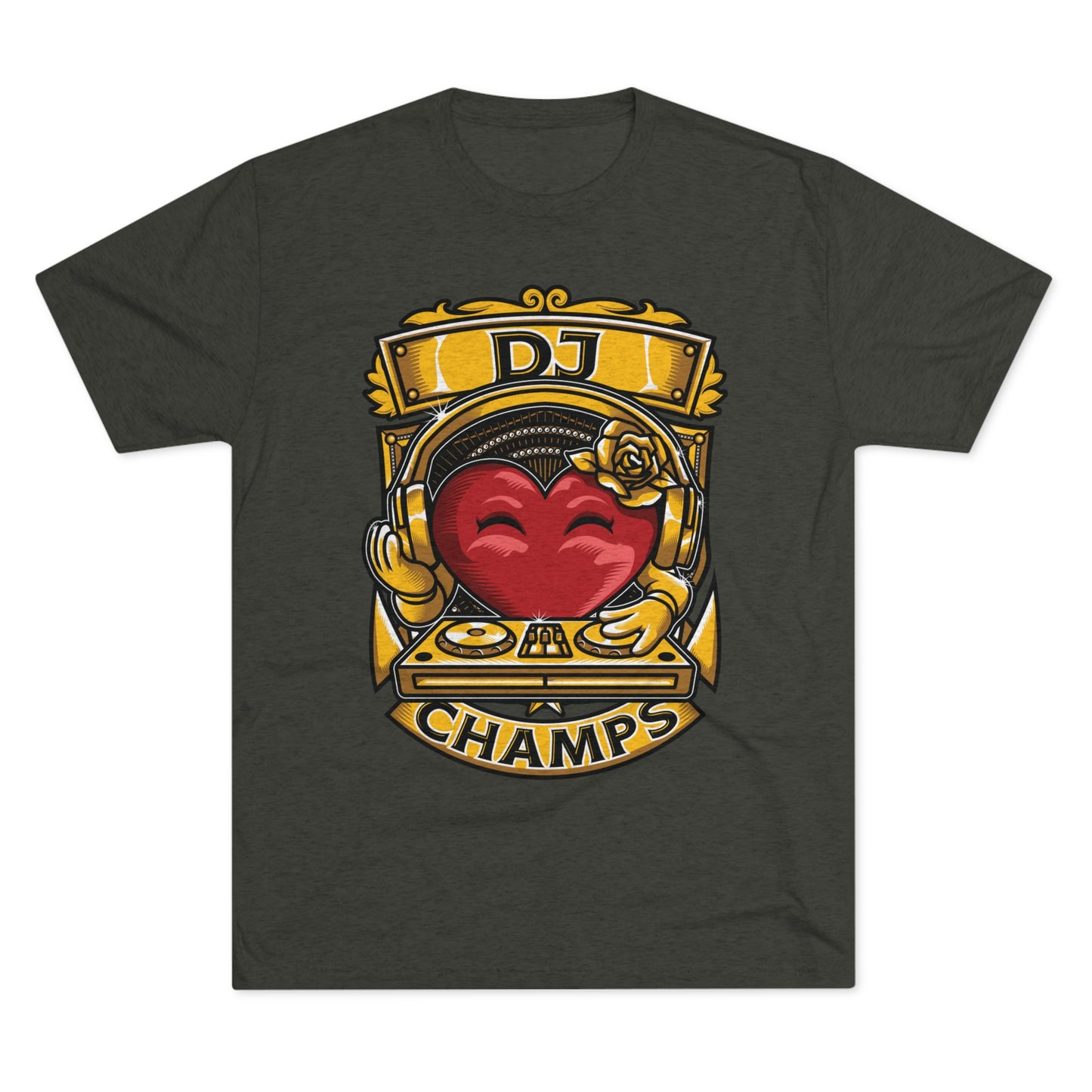 DJ CHAMPS - PREMIUM SOFT - Unisex Tri-Blend Crew Tee (Next Level 6010)