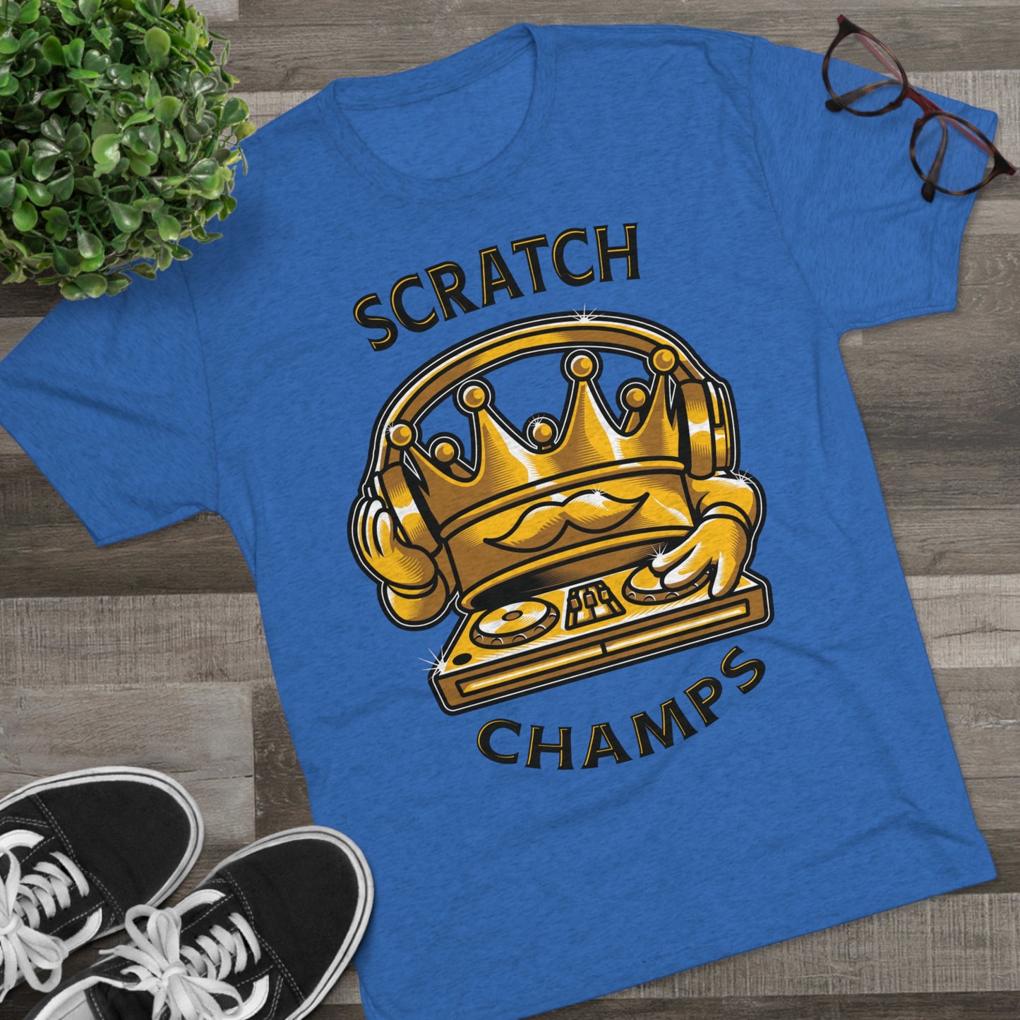 SCRATCH CHAMPS - PREMIUM SOFT - Unisex Tri-Blend Crew Tee (Next Level 6010)