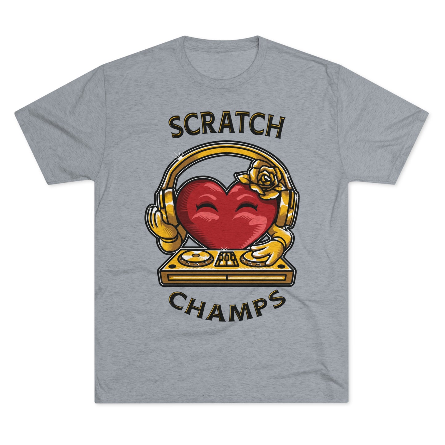 SCRATCH CHAMPS - PREMIUM SOFT - Unisex Tri-Blend Crew Tee (Next Level 6010)