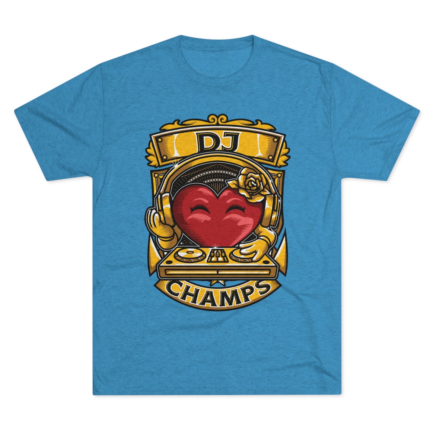 DJ CHAMPS - PREMIUM SOFT - Unisex Tri-Blend Crew Tee (Next Level 6010)