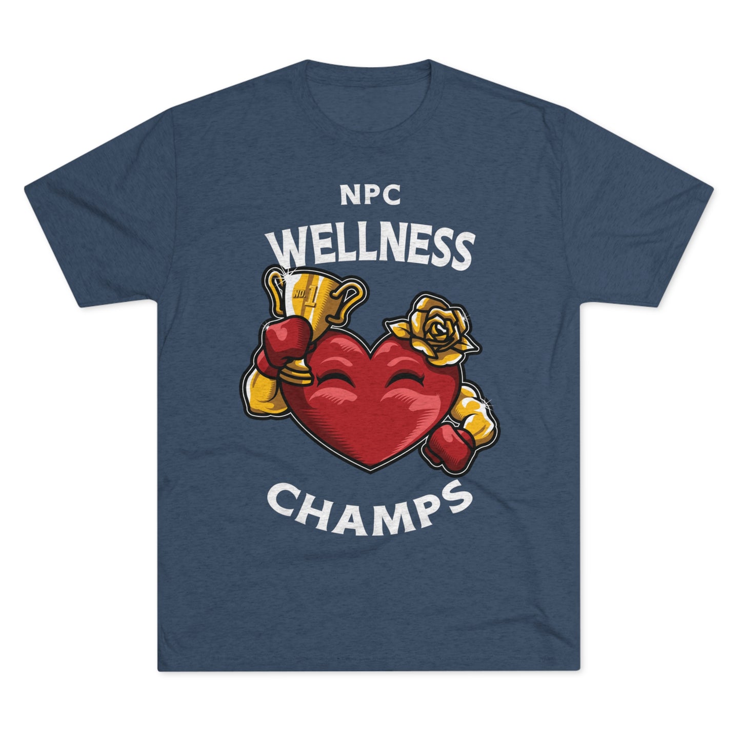 NPC WELLNESS CHAMPS v2 - PREMIUM SOFT - Unisex Tri-Blend Crew Tee (Next Level 6010)