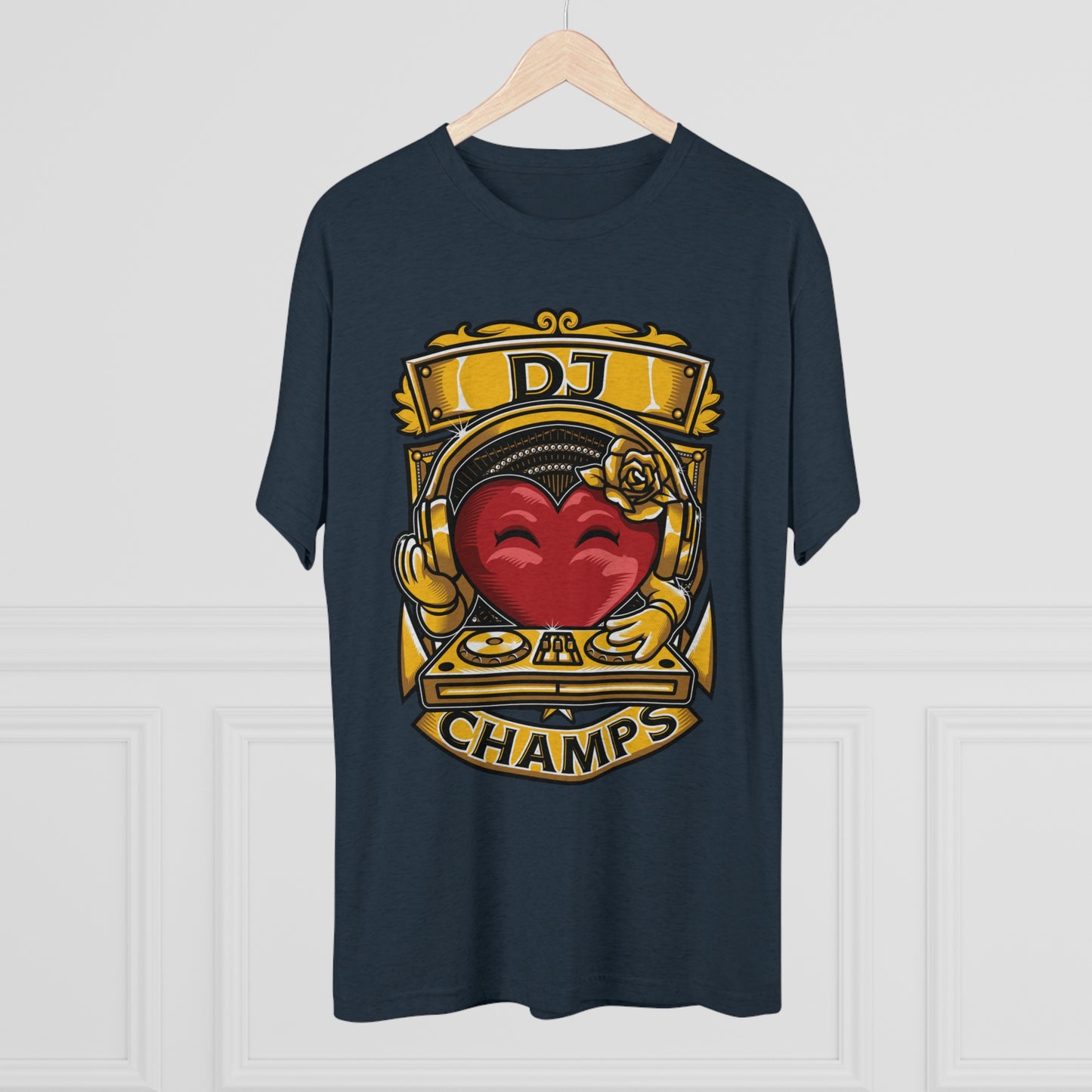 DJ CHAMPS - PREMIUM SOFT - Unisex Tri-Blend Crew Tee (Next Level 6010)