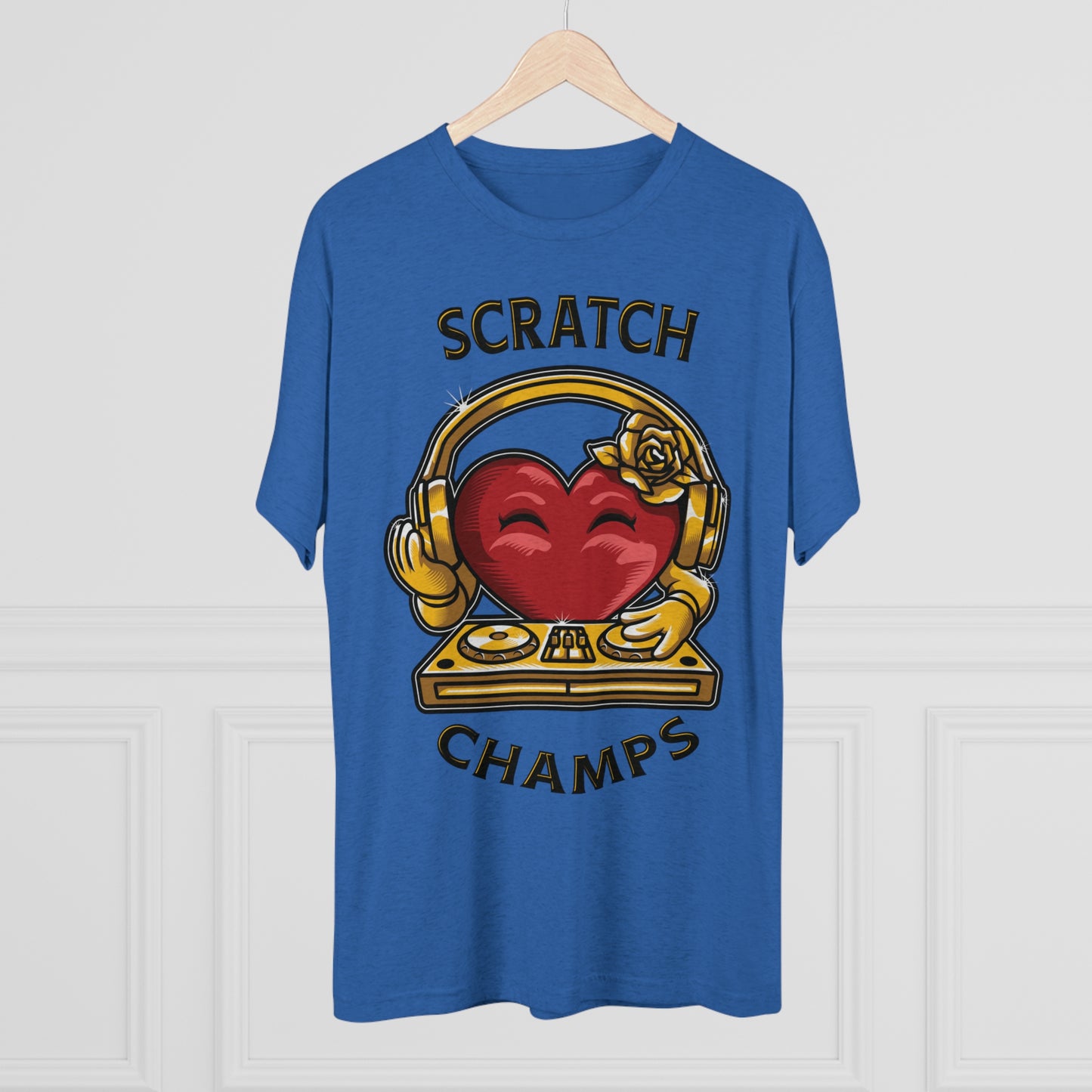 SCRATCH CHAMPS - PREMIUM SOFT - Unisex Tri-Blend Crew Tee (Next Level 6010)