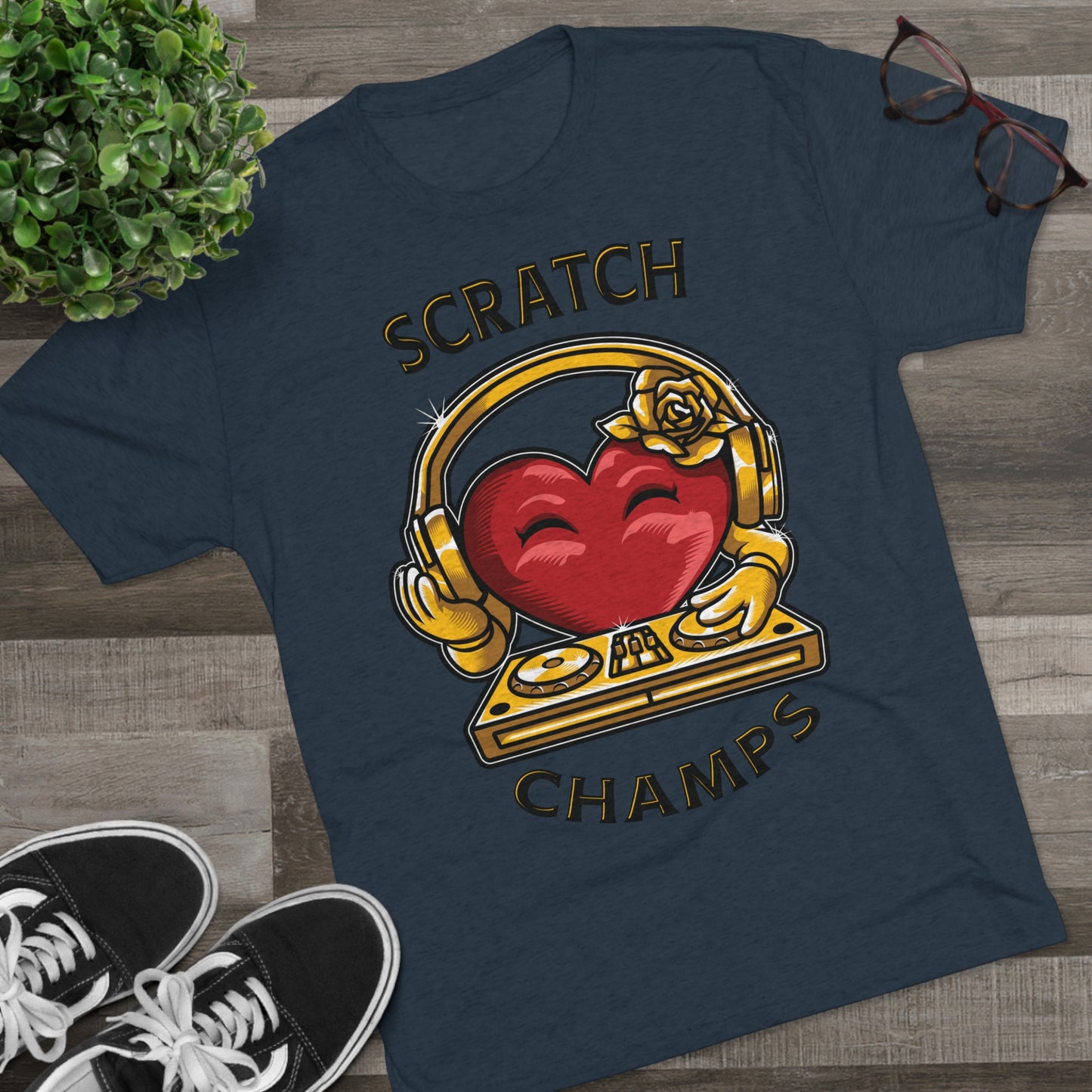 SCRATCH CHAMPS - PREMIUM SOFT - Unisex Tri-Blend Crew Tee (Next Level 6010)