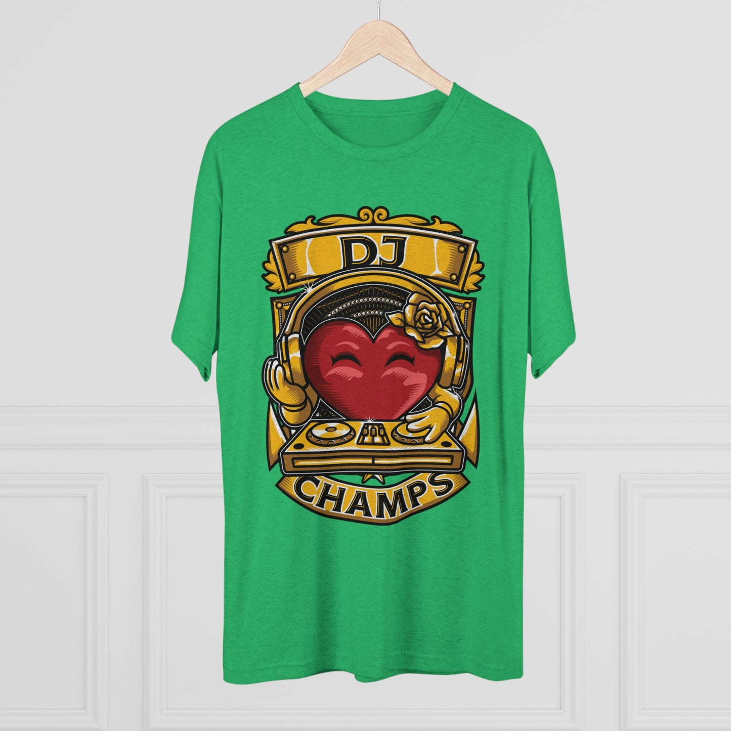 DJ CHAMPS - PREMIUM SOFT - Unisex Tri-Blend Crew Tee (Next Level 6010)