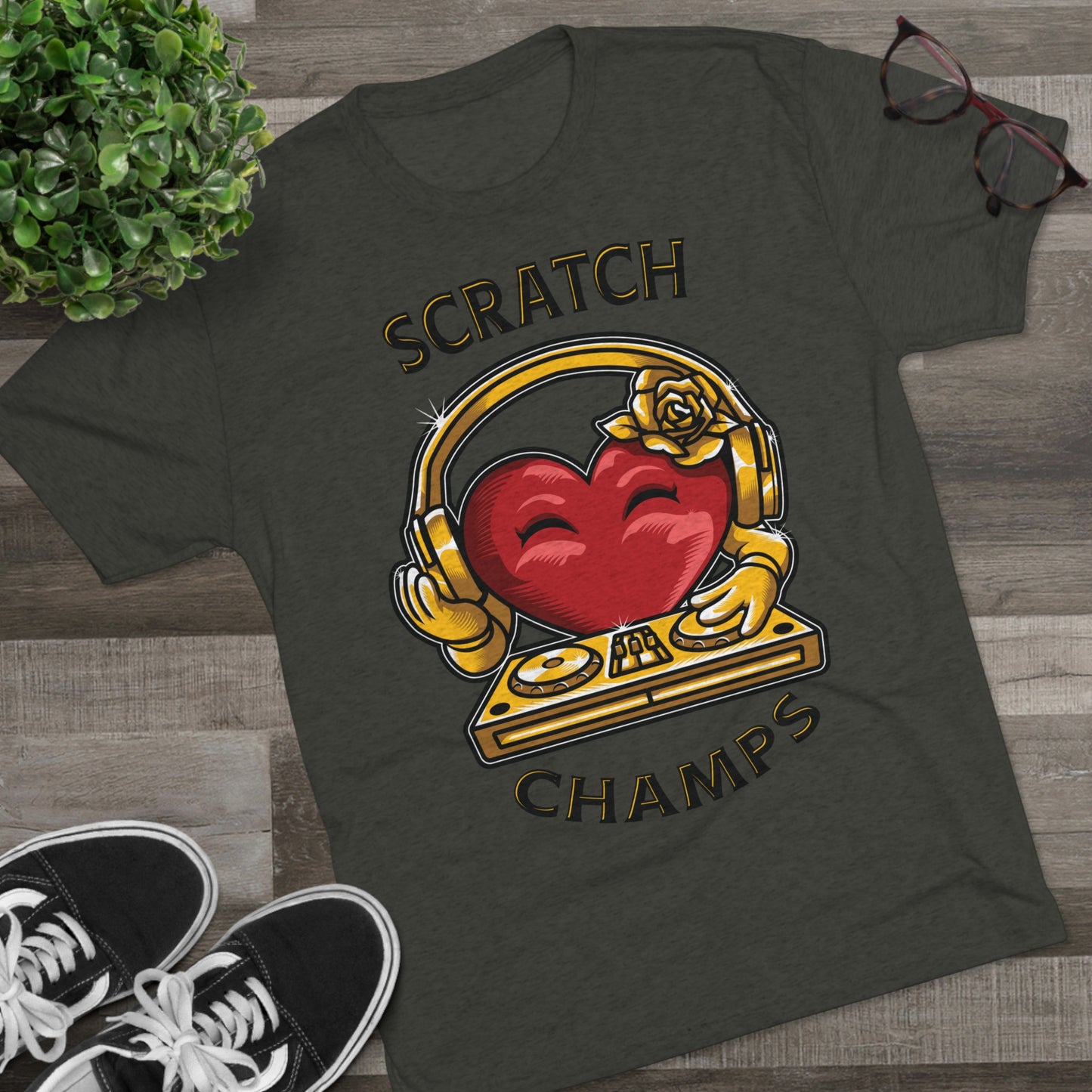 SCRATCH CHAMPS - PREMIUM SOFT - Unisex Tri-Blend Crew Tee (Next Level 6010)