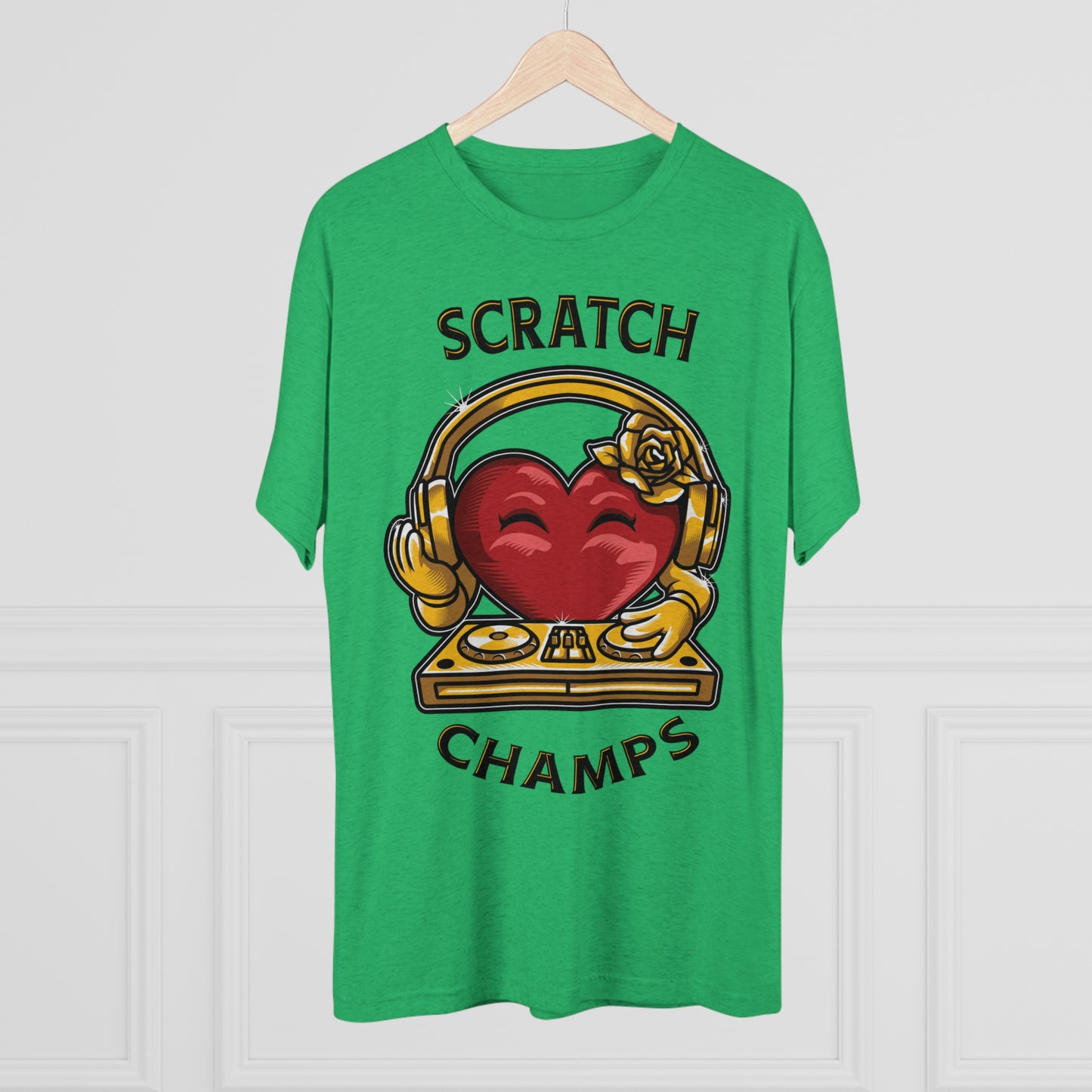 SCRATCH CHAMPS - PREMIUM SOFT - Unisex Tri-Blend Crew Tee (Next Level 6010)