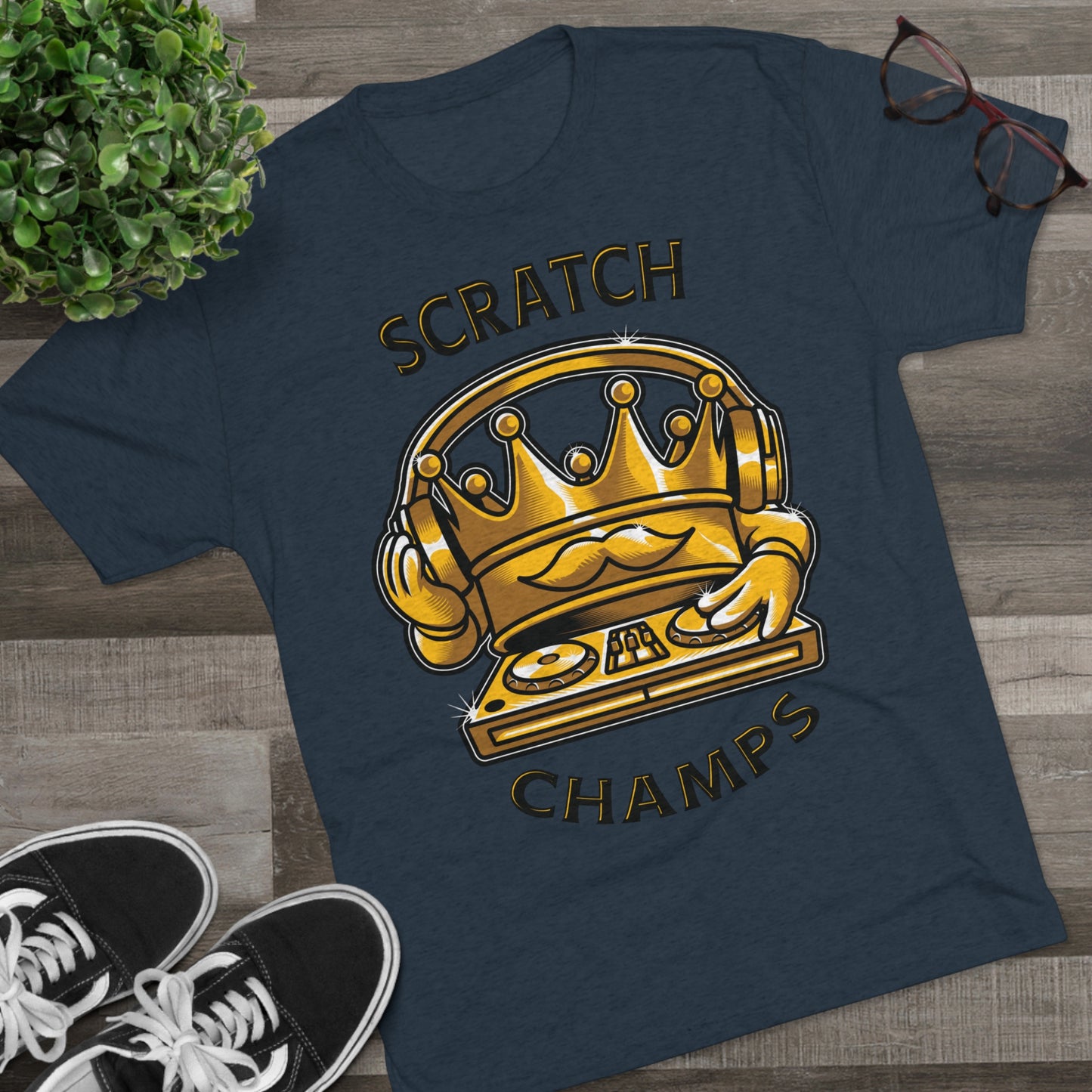 SCRATCH CHAMPS - PREMIUM SOFT - Unisex Tri-Blend Crew Tee (Next Level 6010)