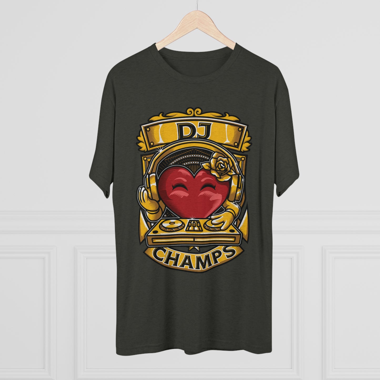 DJ CHAMPS - PREMIUM SOFT - Unisex Tri-Blend Crew Tee (Next Level 6010)