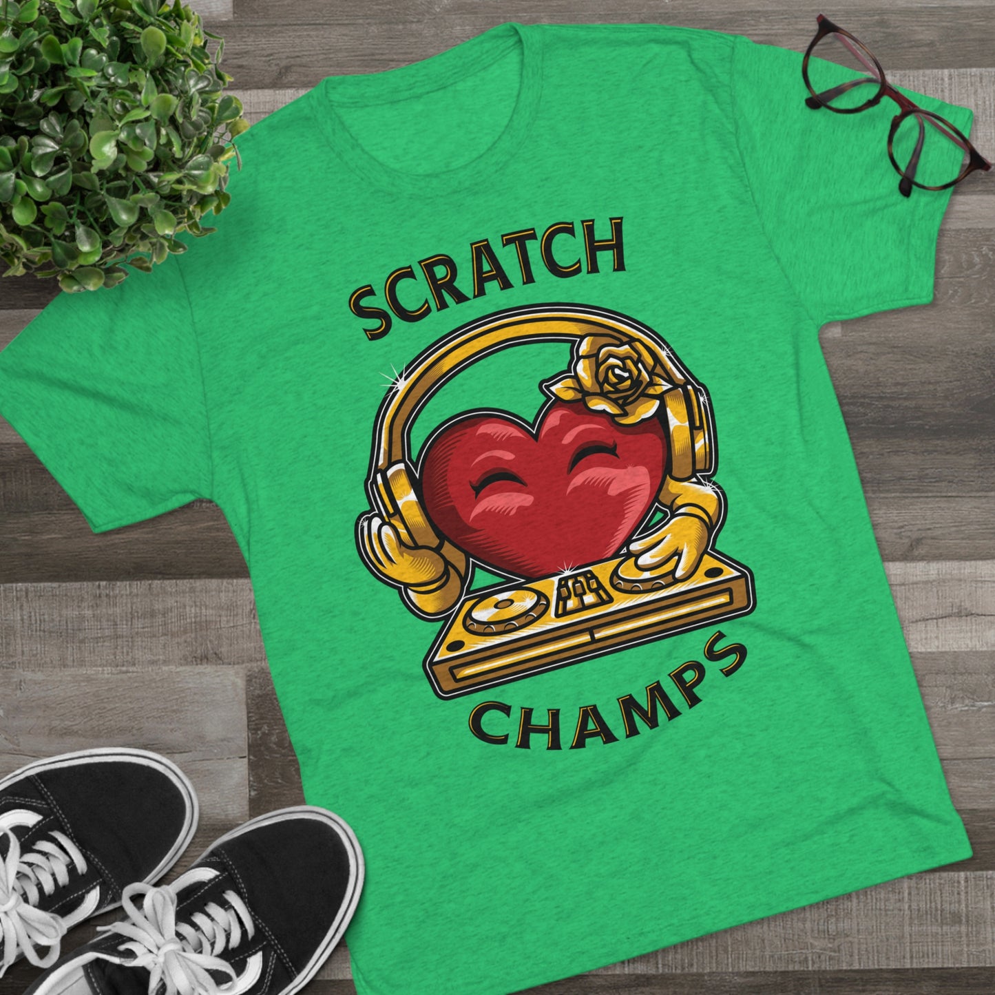 SCRATCH CHAMPS - PREMIUM SOFT - Unisex Tri-Blend Crew Tee (Next Level 6010)