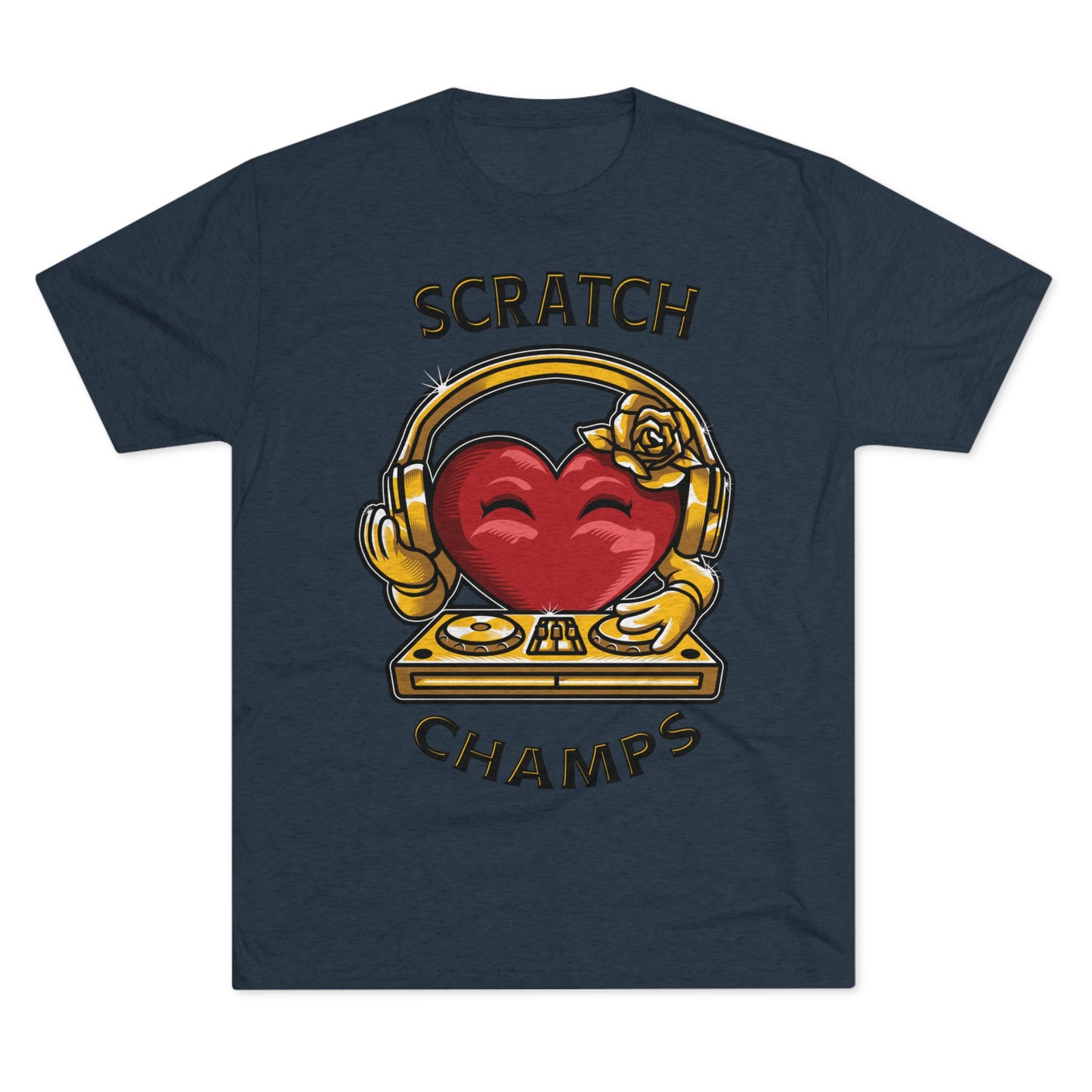 SCRATCH CHAMPS - PREMIUM SOFT - Unisex Tri-Blend Crew Tee (Next Level 6010)