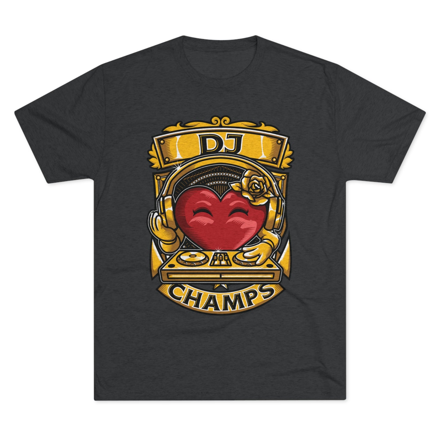 DJ CHAMPS - PREMIUM SOFT - Unisex Tri-Blend Crew Tee (Next Level 6010)