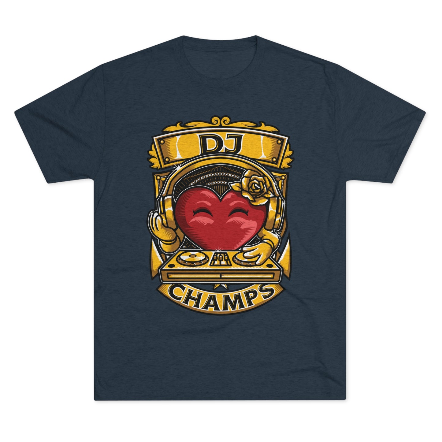 DJ CHAMPS - PREMIUM SOFT - Unisex Tri-Blend Crew Tee (Next Level 6010)