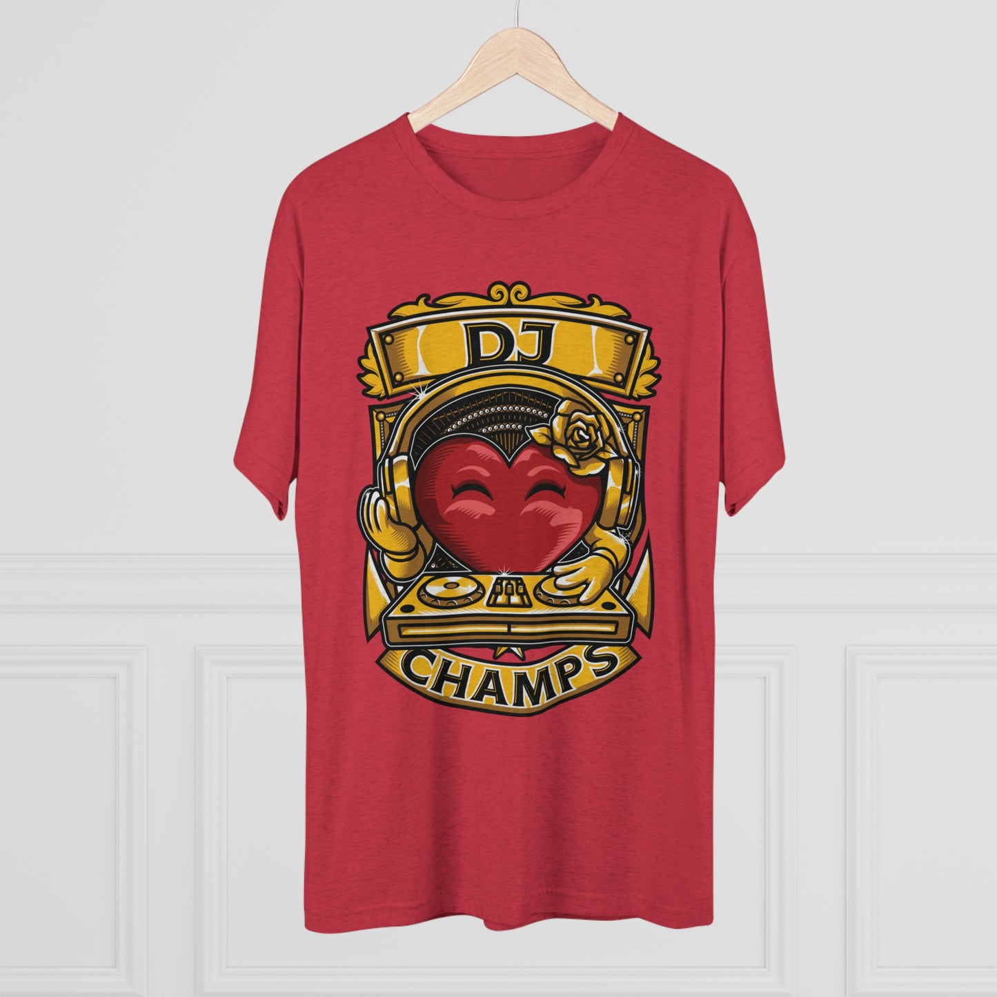 DJ CHAMPS - PREMIUM SOFT - Unisex Tri-Blend Crew Tee (Next Level 6010)