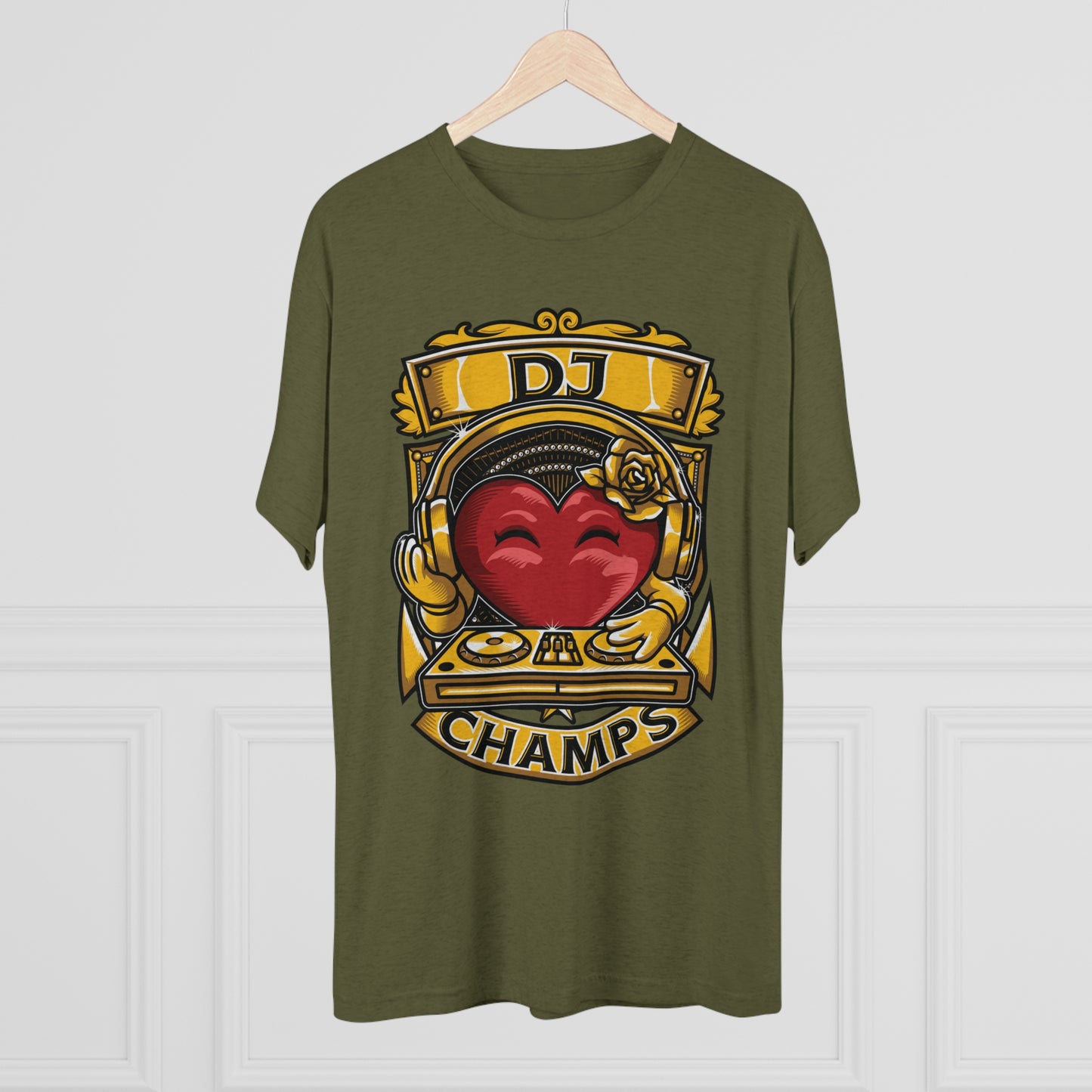 DJ CHAMPS - PREMIUM SOFT - Unisex Tri-Blend Crew Tee (Next Level 6010)