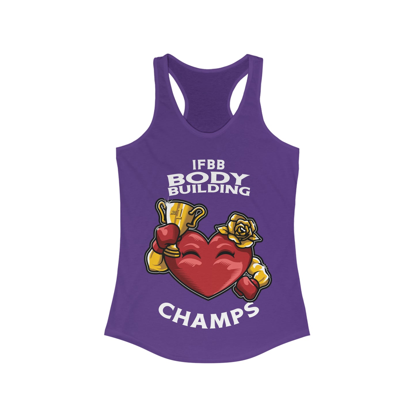 IFBB BODY BUILDING CHAMPS - Women's Ideal Racerback Tank
