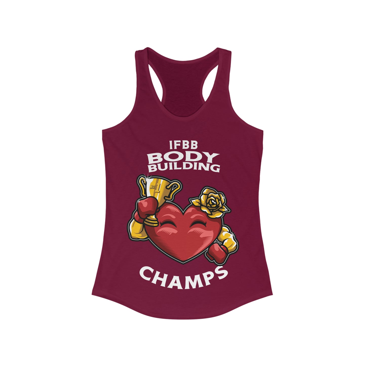IFBB BODY BUILDING CHAMPS - Women's Ideal Racerback Tank