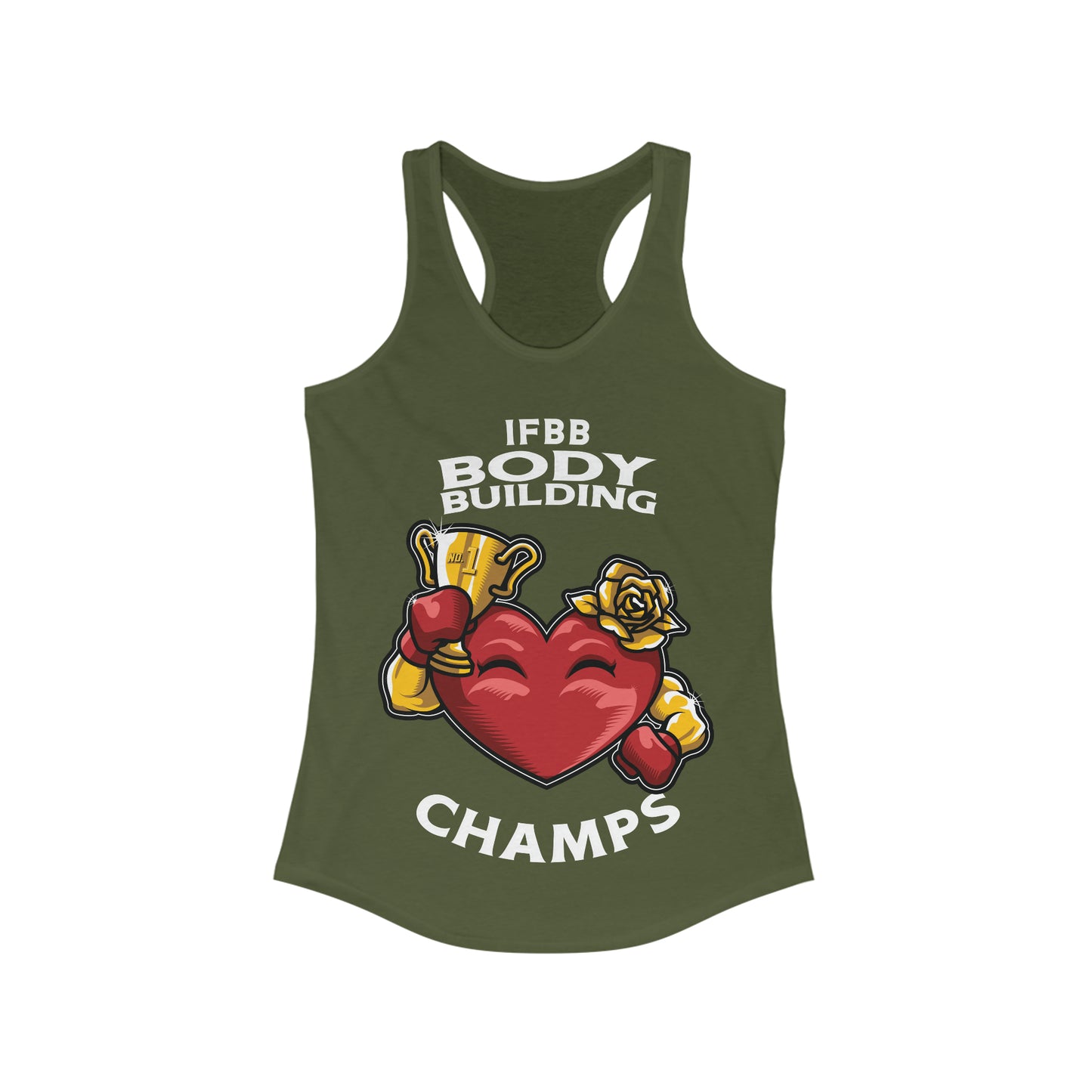 IFBB BODY BUILDING CHAMPS - Women's Ideal Racerback Tank