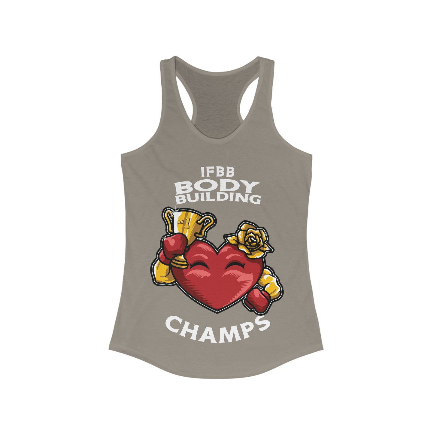IFBB BODY BUILDING CHAMPS - Women's Ideal Racerback Tank