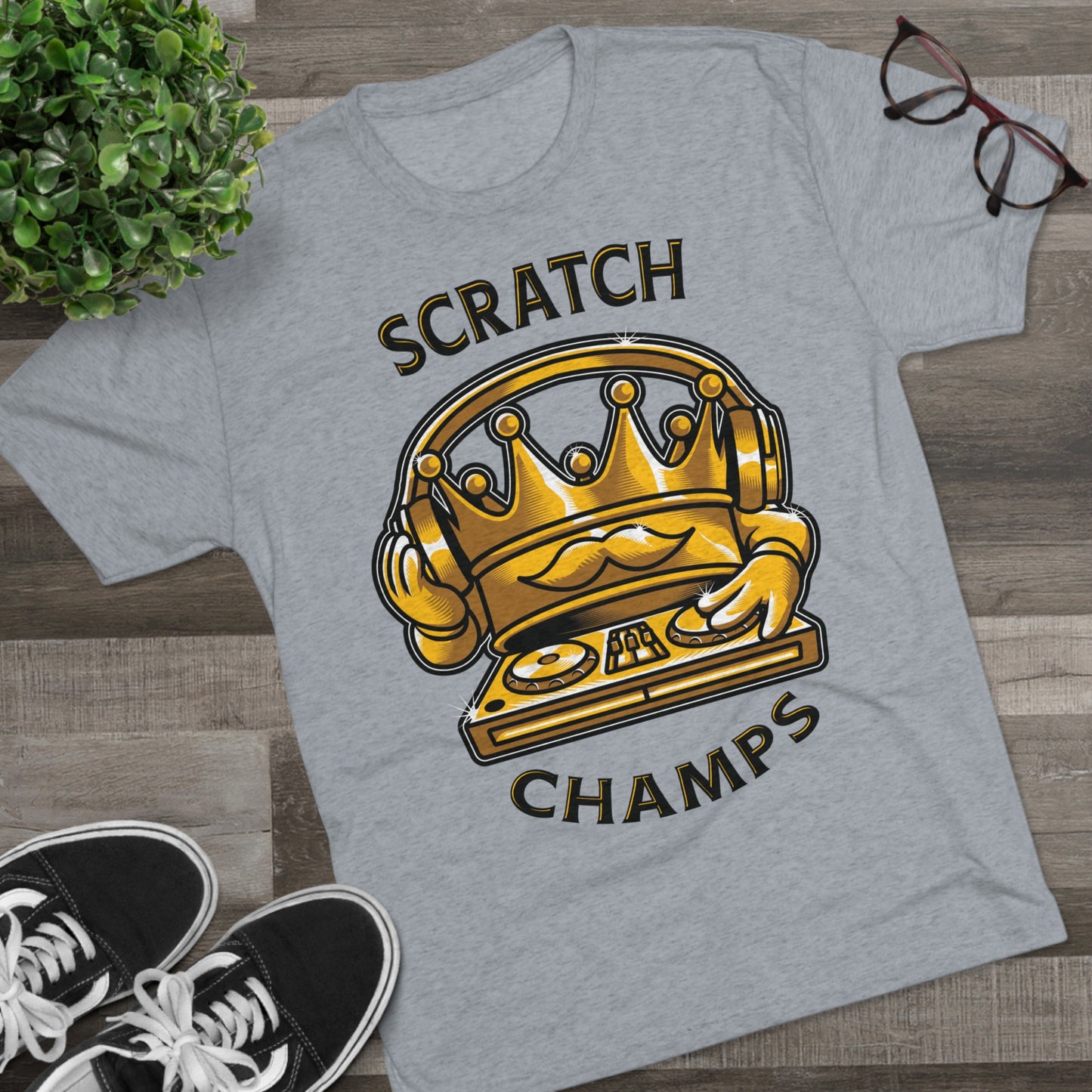 SCRATCH CHAMPS - PREMIUM SOFT - Unisex Tri-Blend Crew Tee (Next Level 6010)