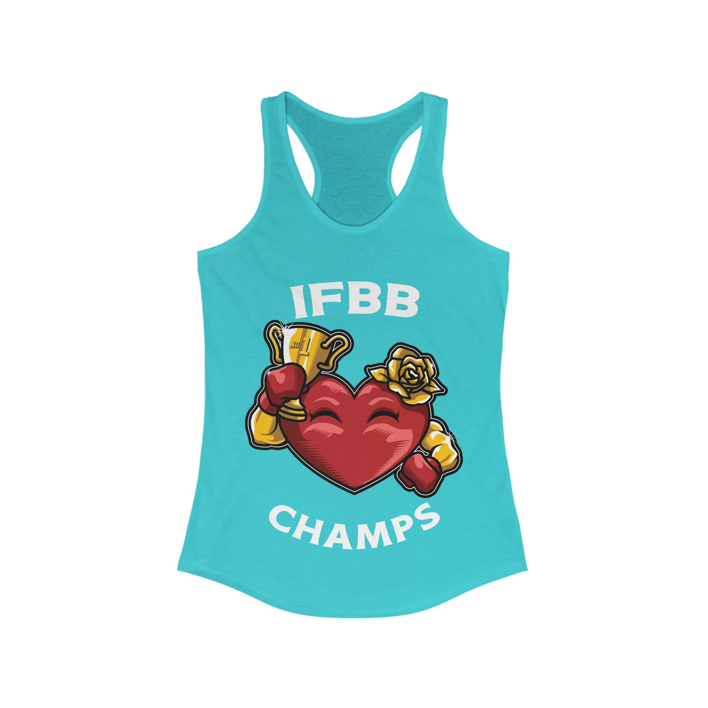 IFBB BODY BUILDING CHAMPS - Women's Ideal Racerback Tank