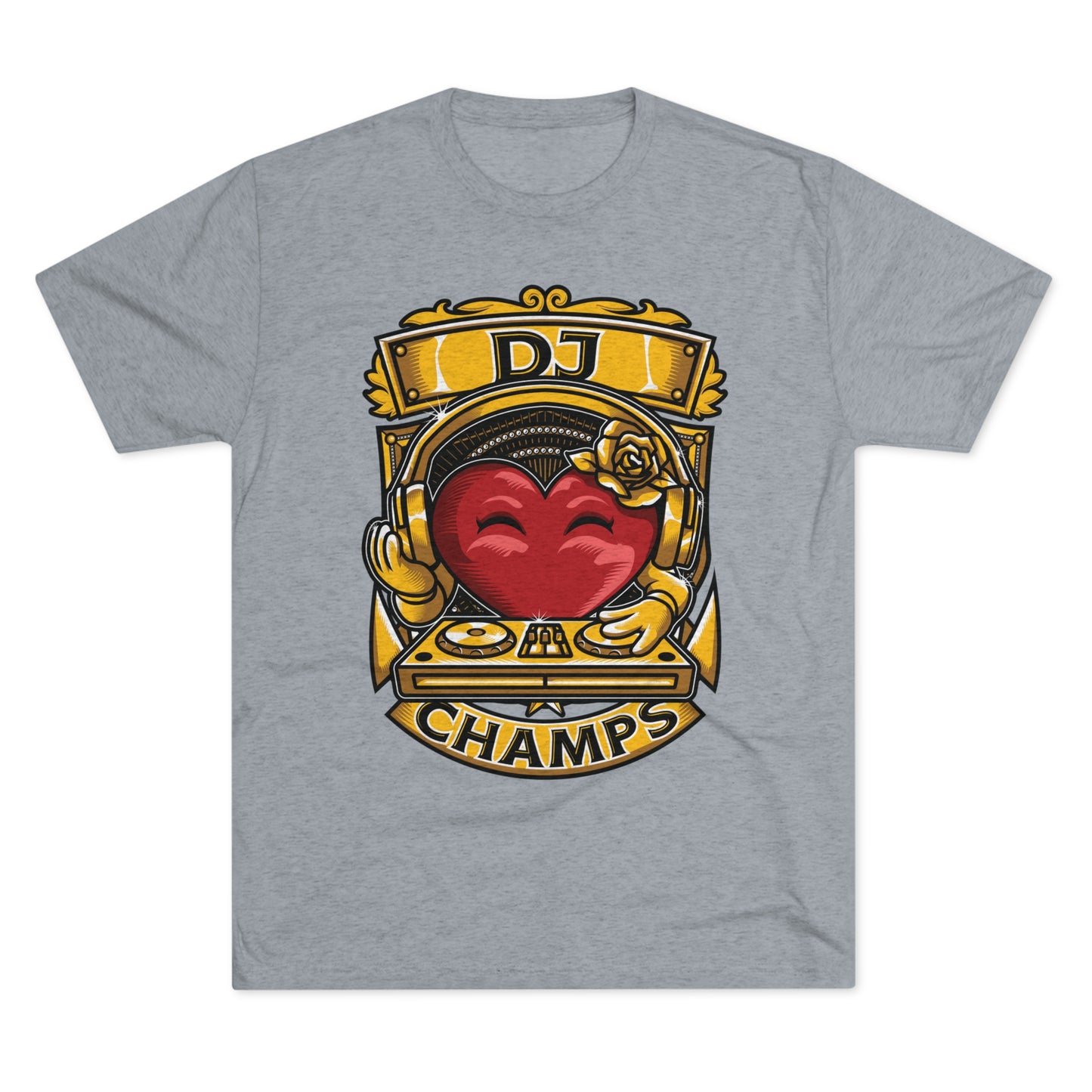 DJ CHAMPS - PREMIUM SOFT - Unisex Tri-Blend Crew Tee (Next Level 6010)