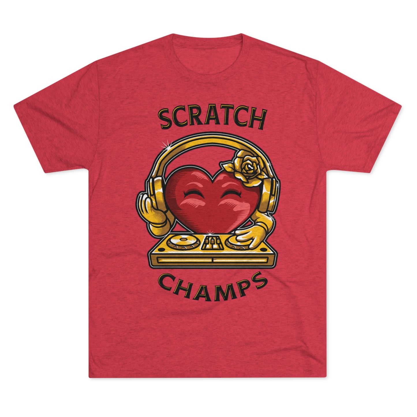 SCRATCH CHAMPS - PREMIUM SOFT - Unisex Tri-Blend Crew Tee (Next Level 6010)