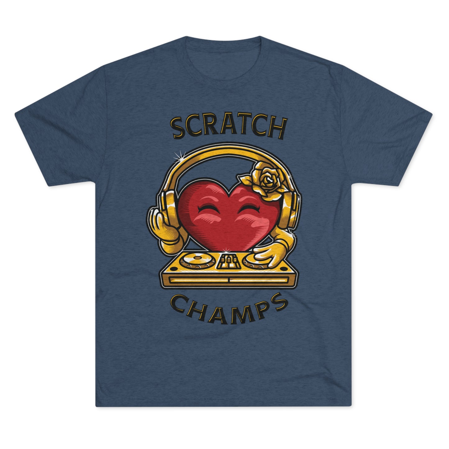 SCRATCH CHAMPS - PREMIUM SOFT - Unisex Tri-Blend Crew Tee (Next Level 6010)