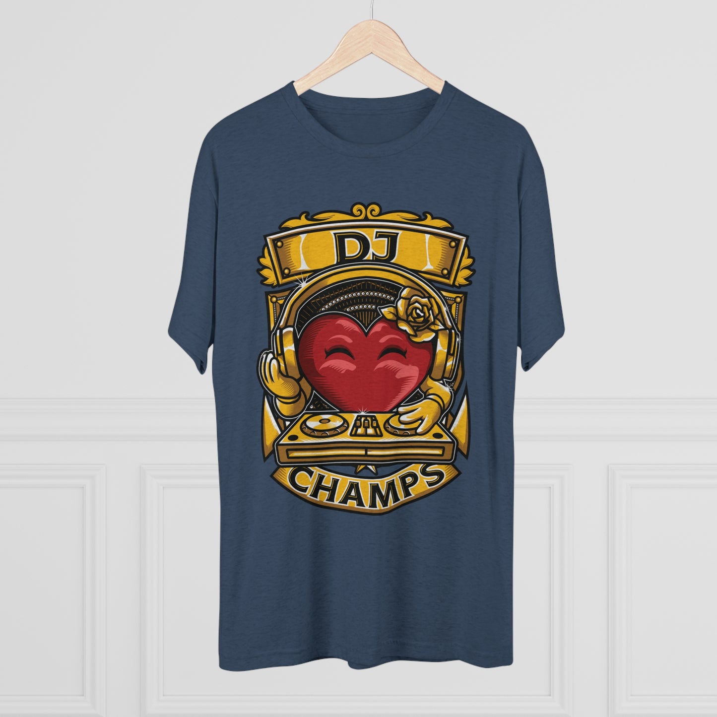 DJ CHAMPS - PREMIUM SOFT - Unisex Tri-Blend Crew Tee (Next Level 6010)