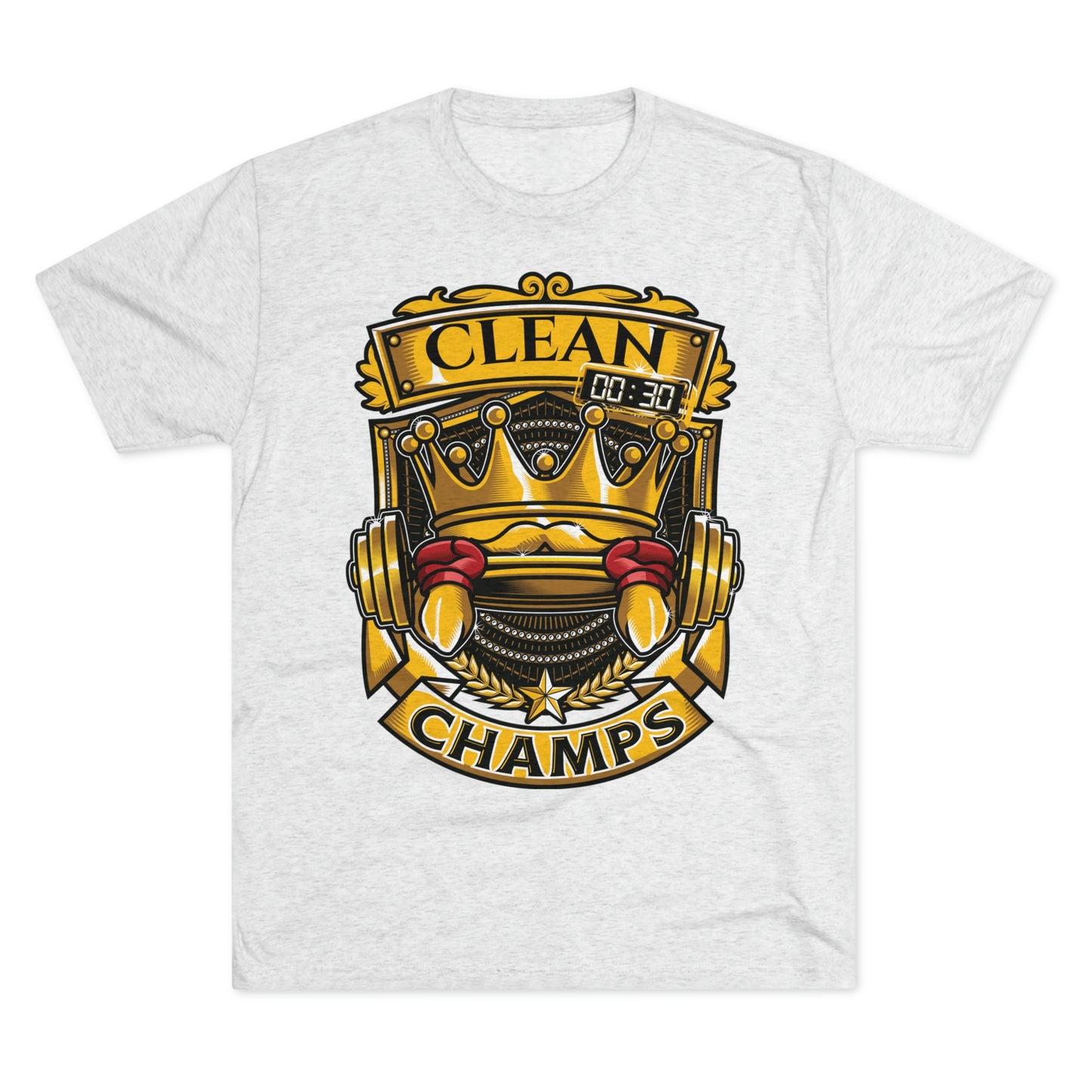 CLEAN CHAMPS - PREMIUM SOFT - Unisex Tri-Blend Crew Tee (Next Level 6010)